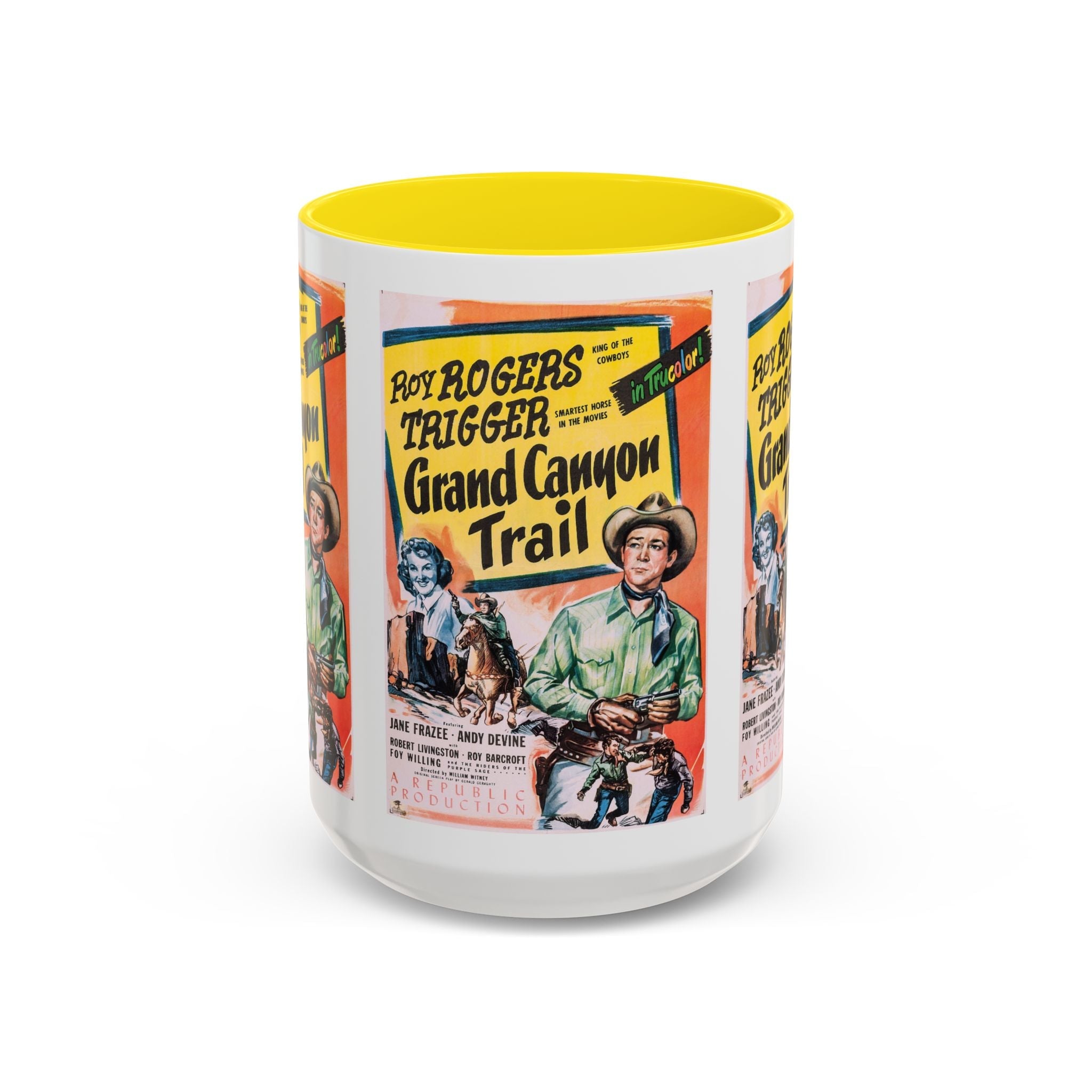Cult Classic Movie Poster Art Accent Coffee Mug (11, 15oz) - Grand Canyon Trail 1948 - POPvault