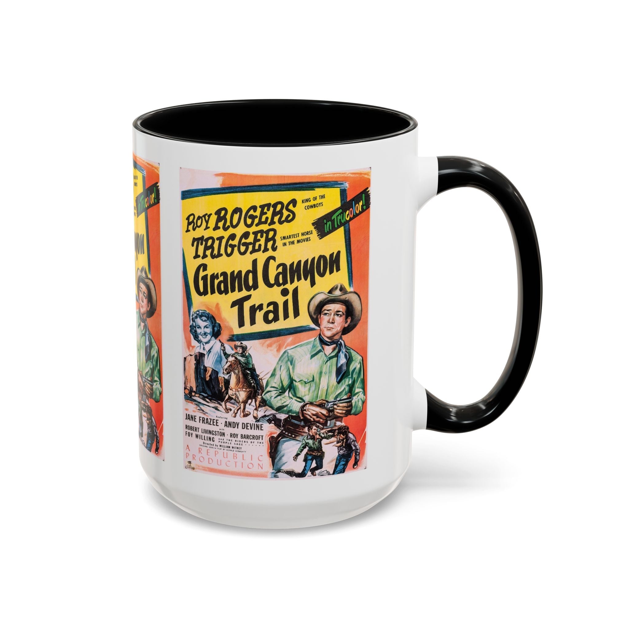 Cult Classic Movie Poster Art Accent Coffee Mug (11, 15oz) - Grand Canyon Trail 1948 - POPvault