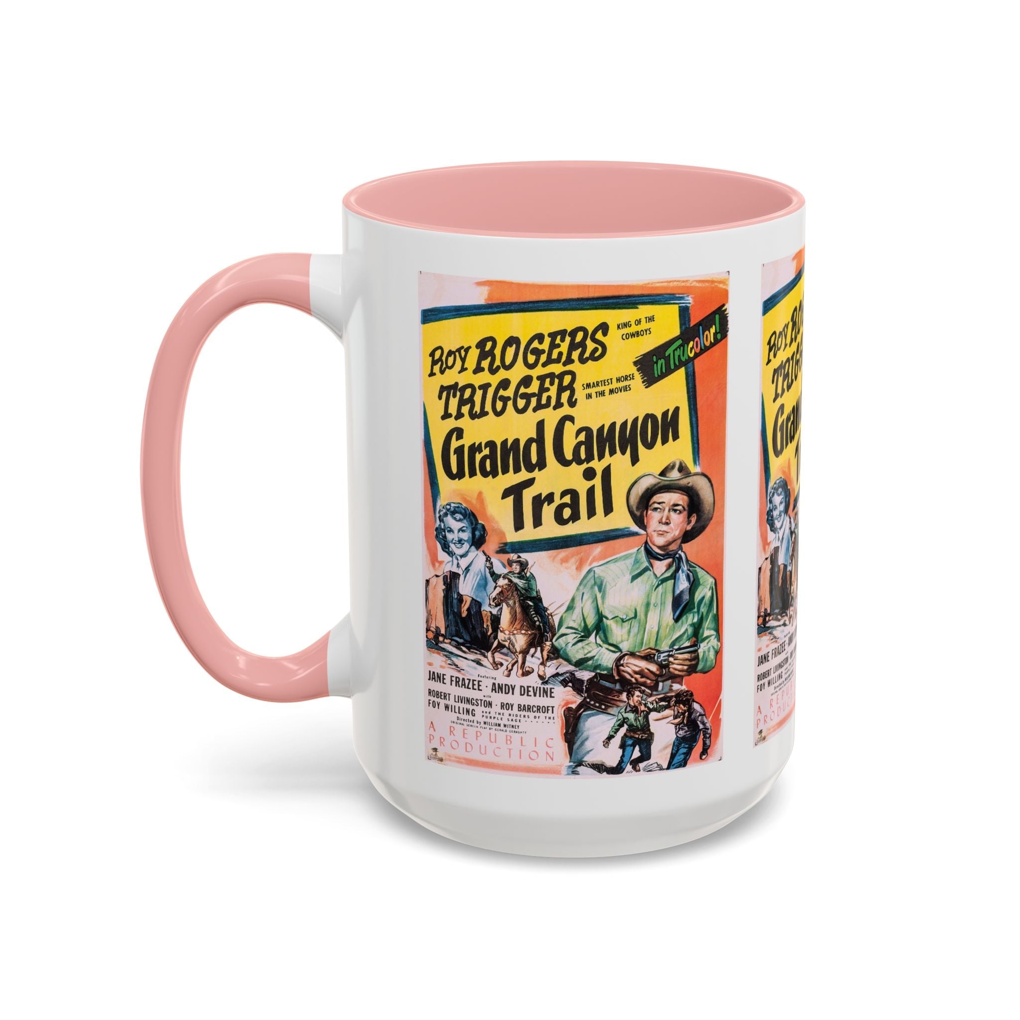 Cult Classic Movie Poster Art Accent Coffee Mug (11, 15oz) - Grand Canyon Trail 1948 - POPvault