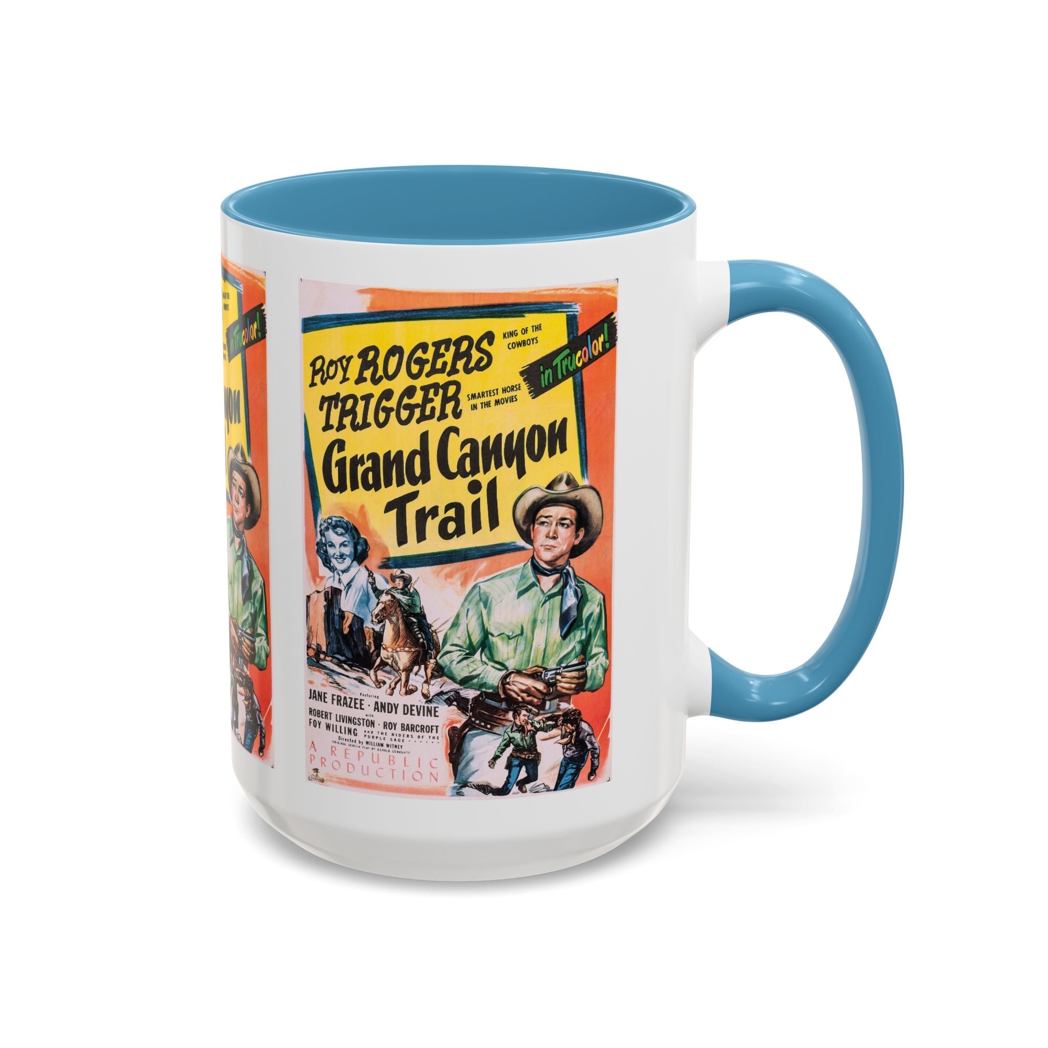 Cult Classic Movie Poster Art Accent Coffee Mug (11, 15oz) - Grand Canyon Trail 1948 - POPvault
