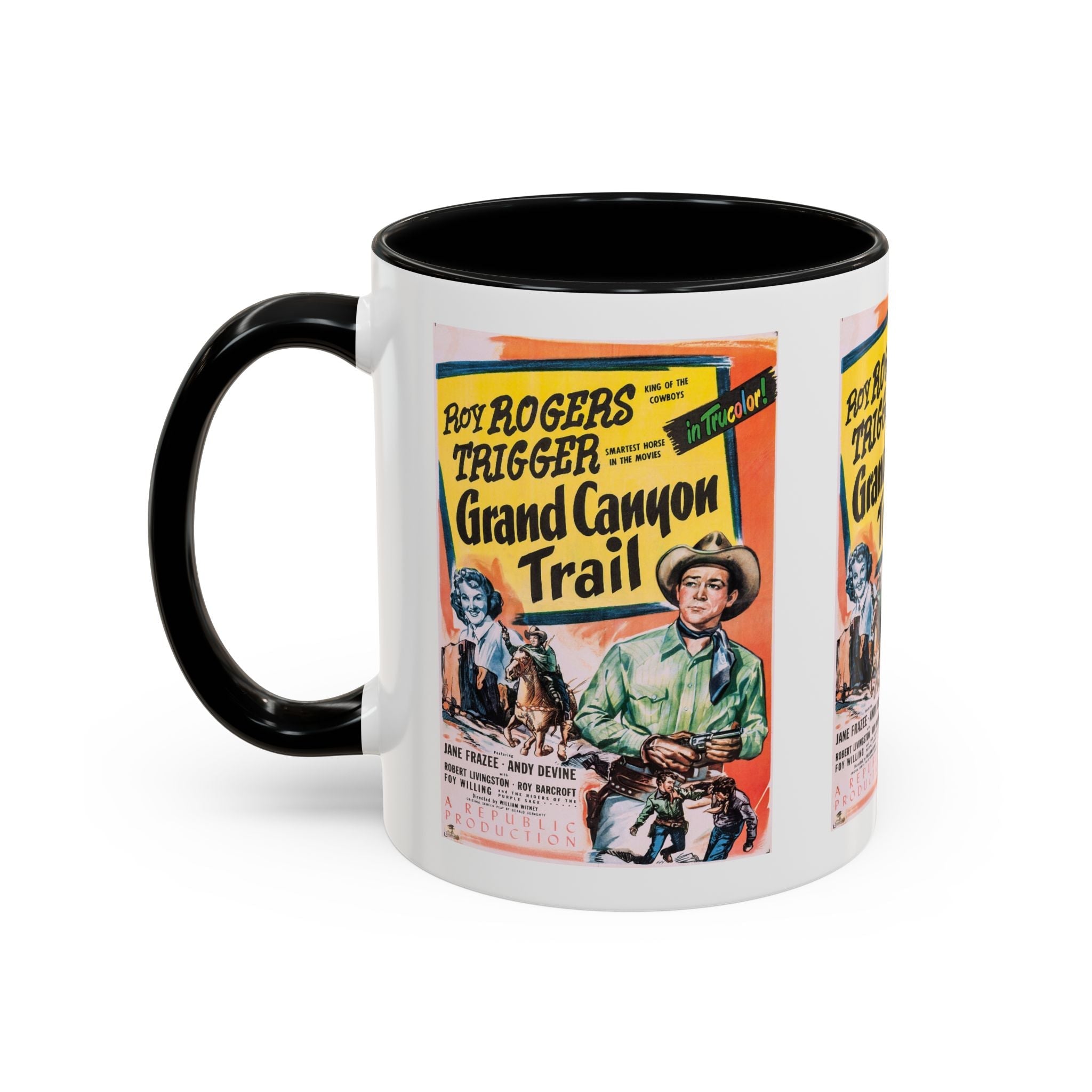 Cult Classic Movie Poster Art Accent Coffee Mug (11, 15oz) - Grand Canyon Trail 1948 - POPvault