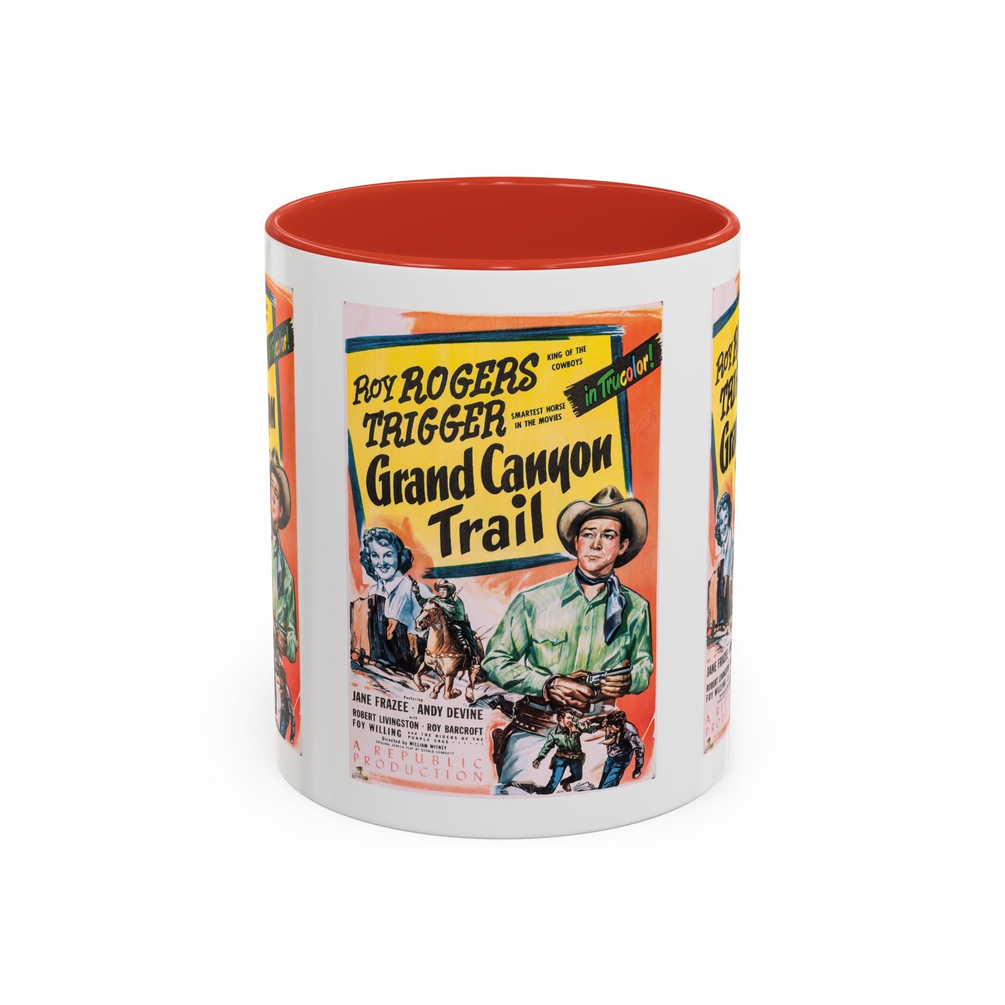 Cult Classic Movie Poster Art Accent Coffee Mug (11, 15oz) - Grand Canyon Trail 1948 - POPvault