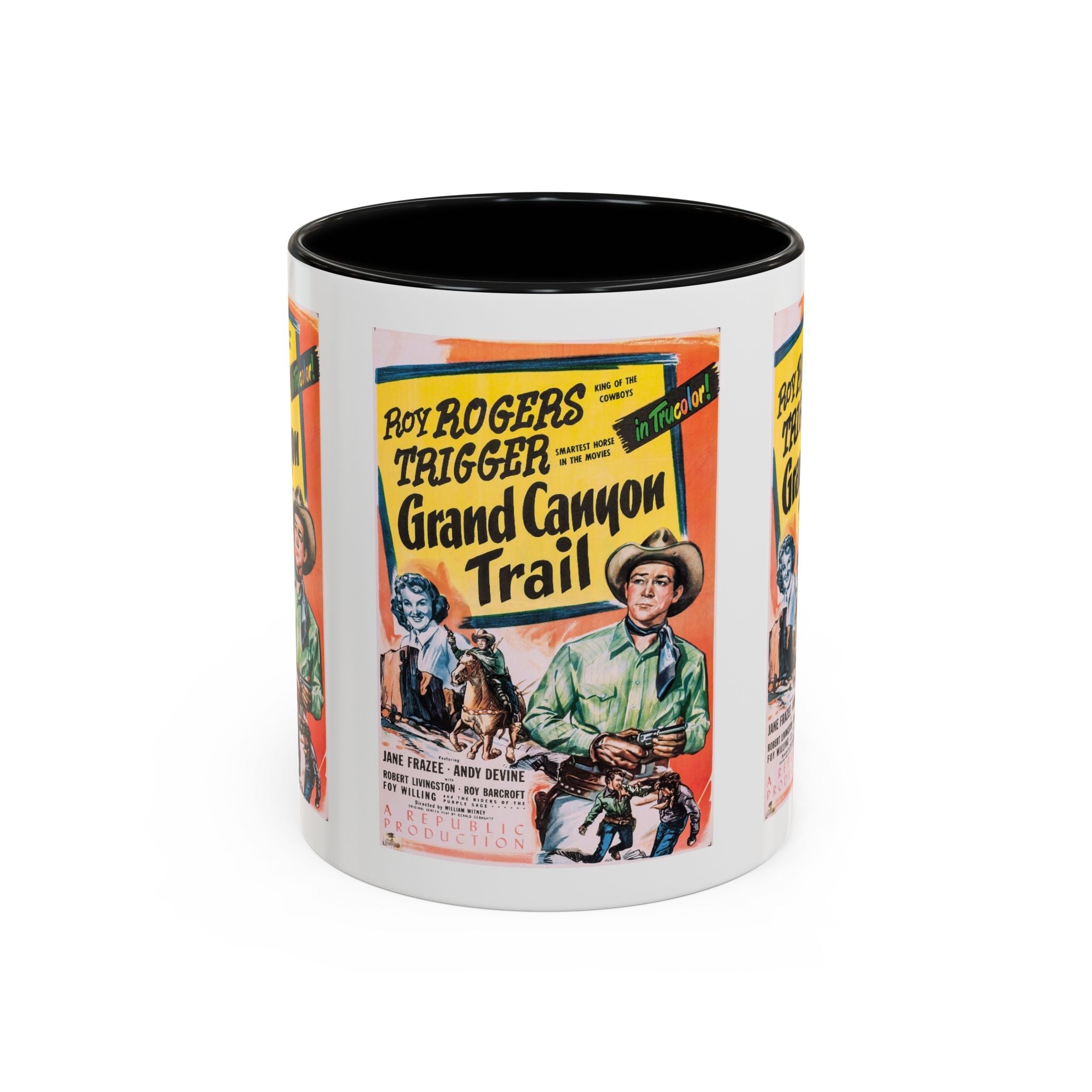 Cult Classic Movie Poster Art Accent Coffee Mug (11, 15oz) - Grand Canyon Trail 1948 - POPvault