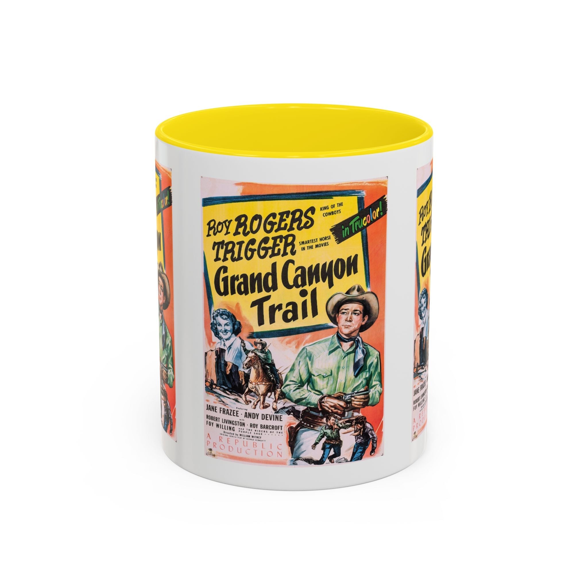 Cult Classic Movie Poster Art Accent Coffee Mug (11, 15oz) - Grand Canyon Trail 1948 - POPvault