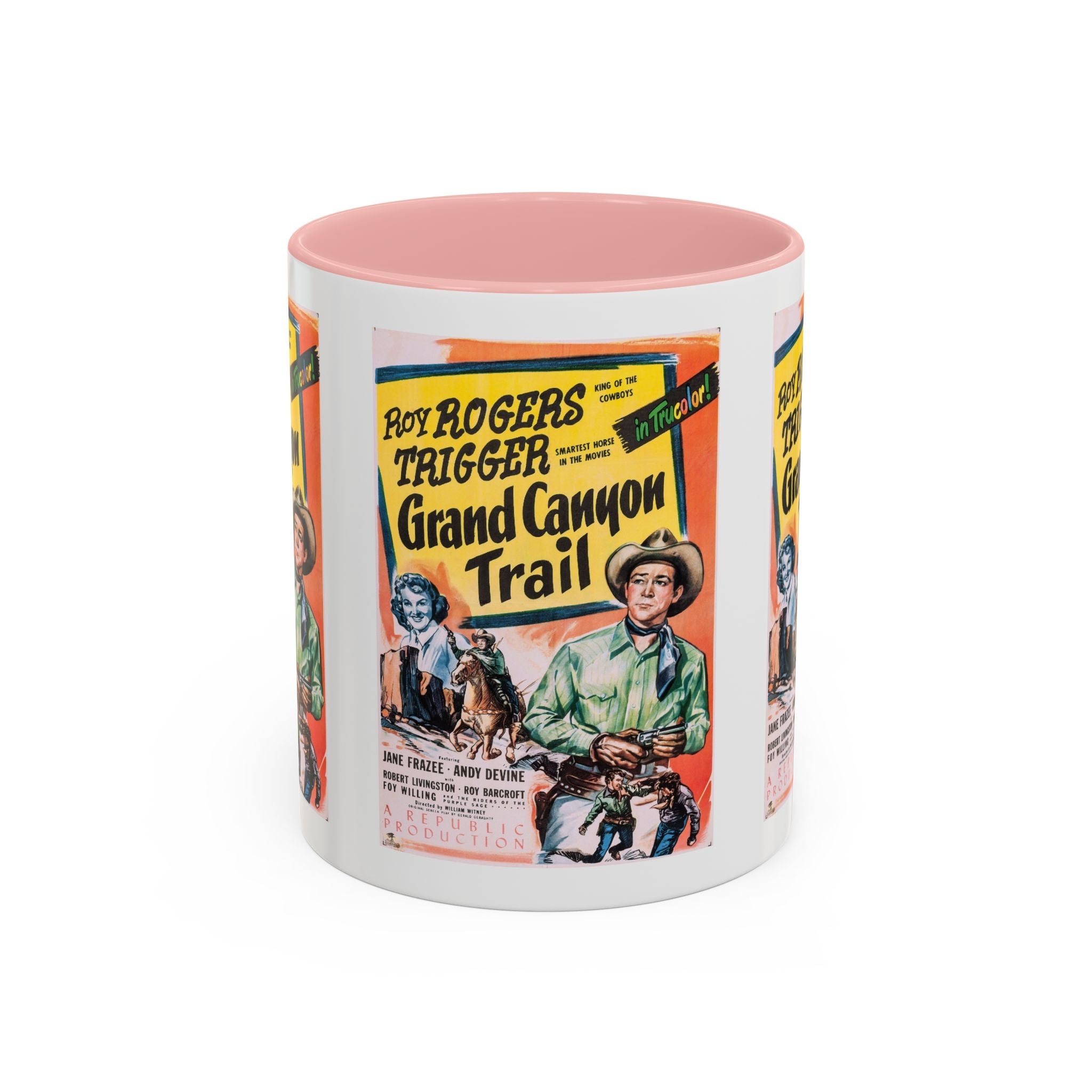 Cult Classic Movie Poster Art Accent Coffee Mug (11, 15oz) - Grand Canyon Trail 1948 - POPvault