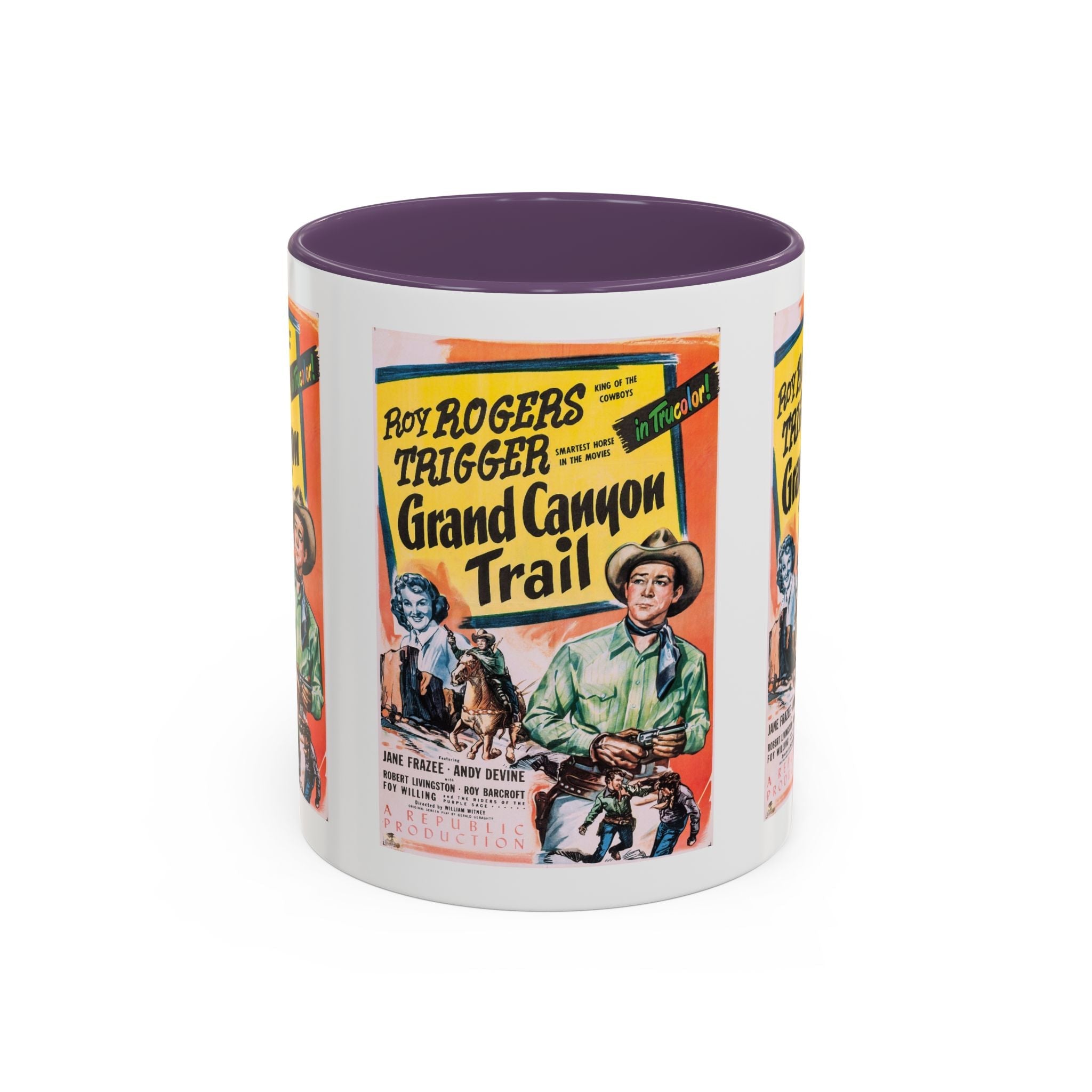 Cult Classic Movie Poster Art Accent Coffee Mug (11, 15oz) - Grand Canyon Trail 1948 - POPvault