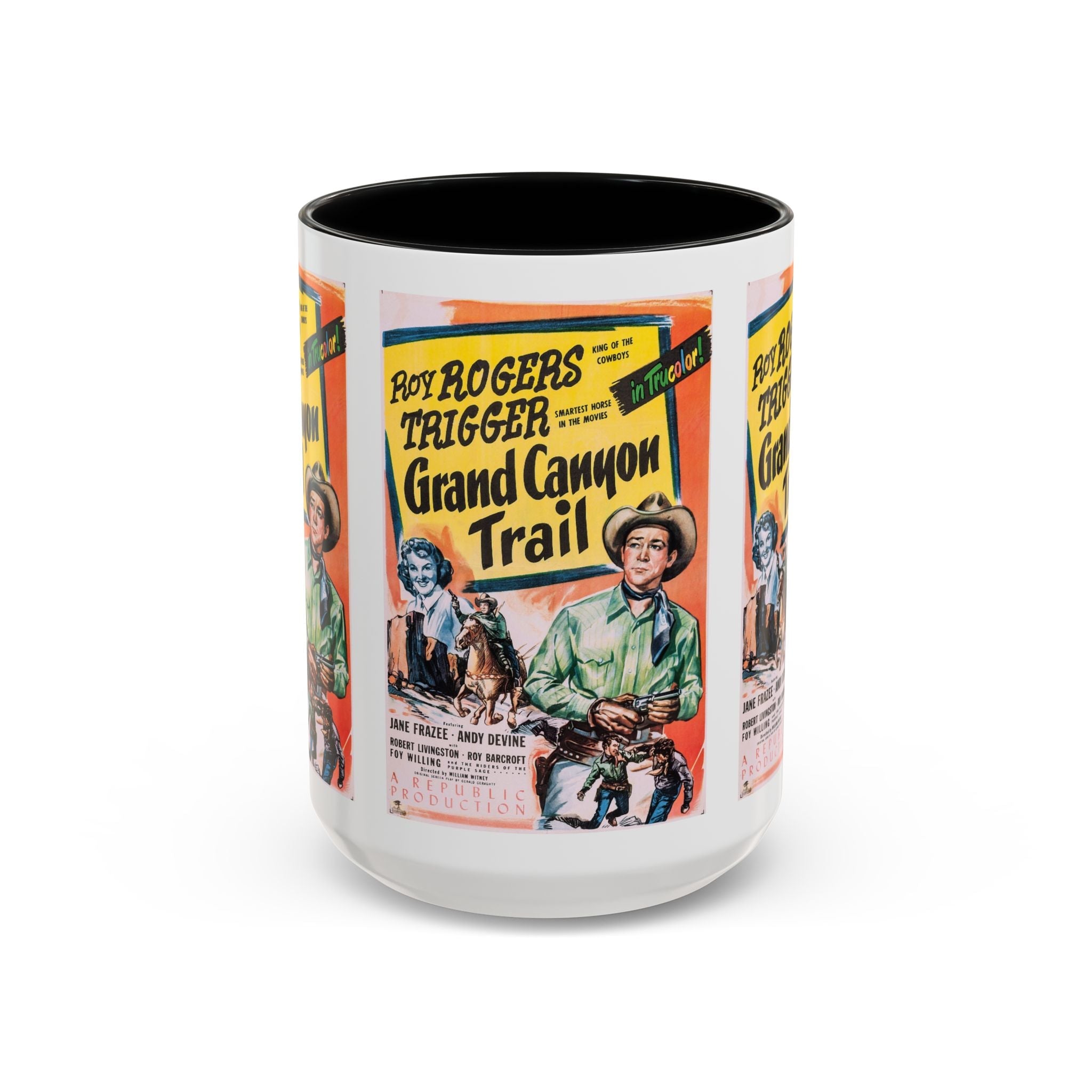 Cult Classic Movie Poster Art Accent Coffee Mug (11, 15oz) - Grand Canyon Trail 1948 - POPvault