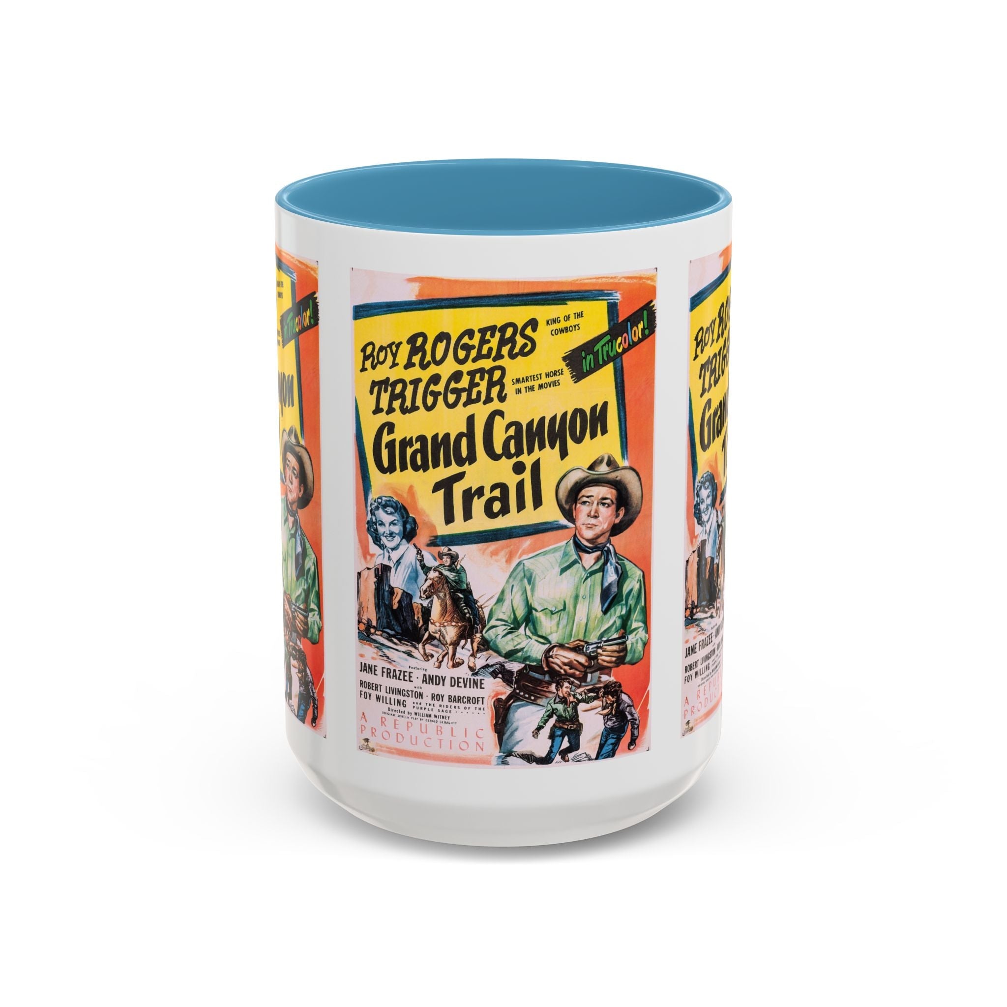 Cult Classic Movie Poster Art Accent Coffee Mug (11, 15oz) - Grand Canyon Trail 1948 - POPvault