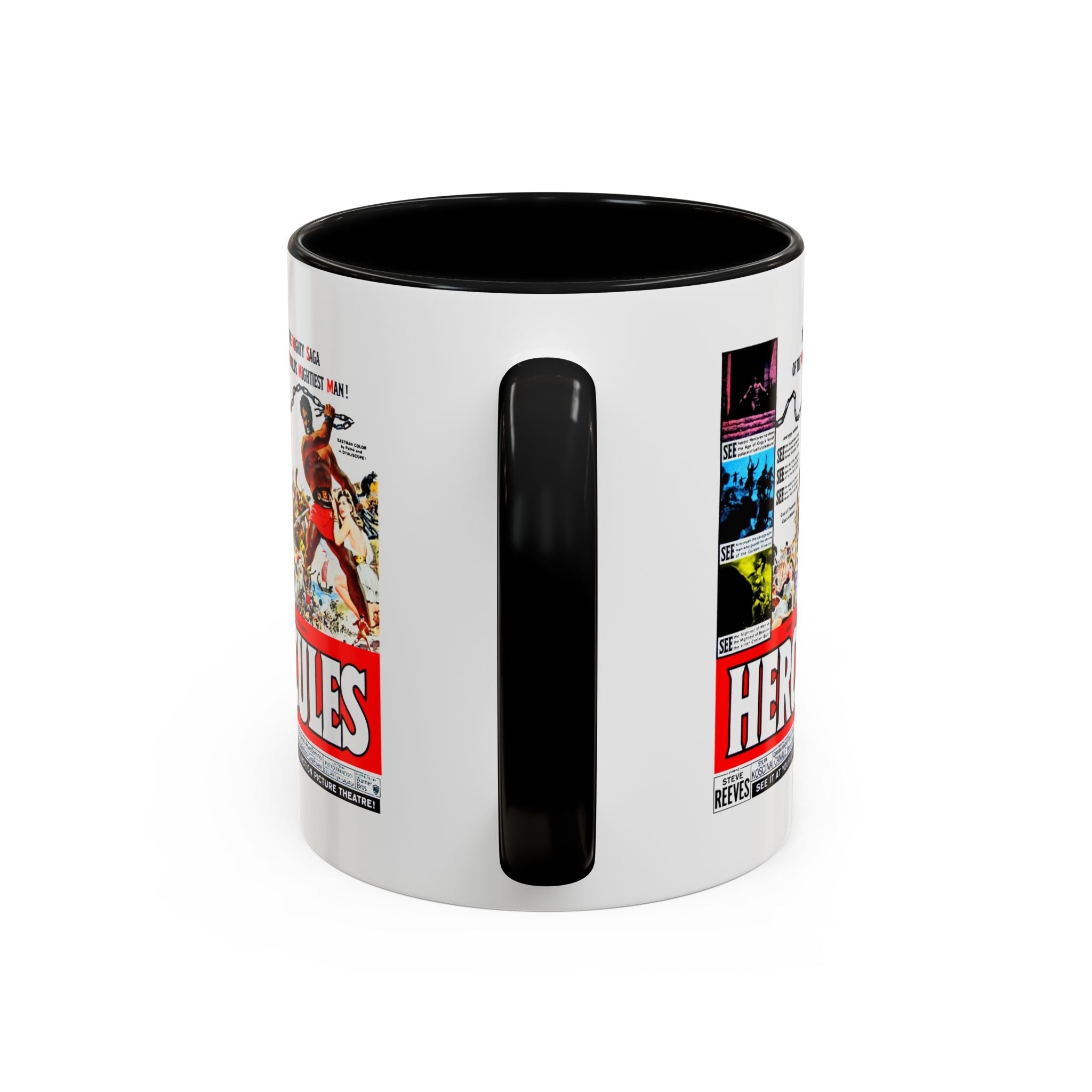 Cult Classic Movie Poster Art Accent Coffee Mug (11, 15oz) - Hercules 1958 - POPvault