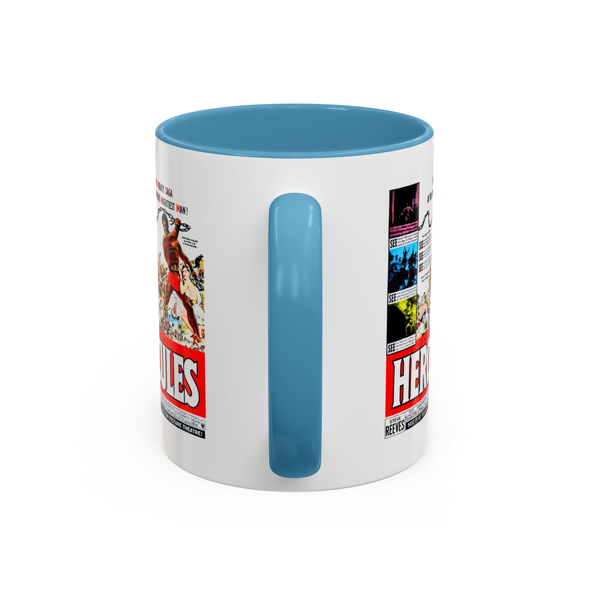 Cult Classic Movie Poster Art Accent Coffee Mug (11, 15oz) - Hercules 1958 - POPvault