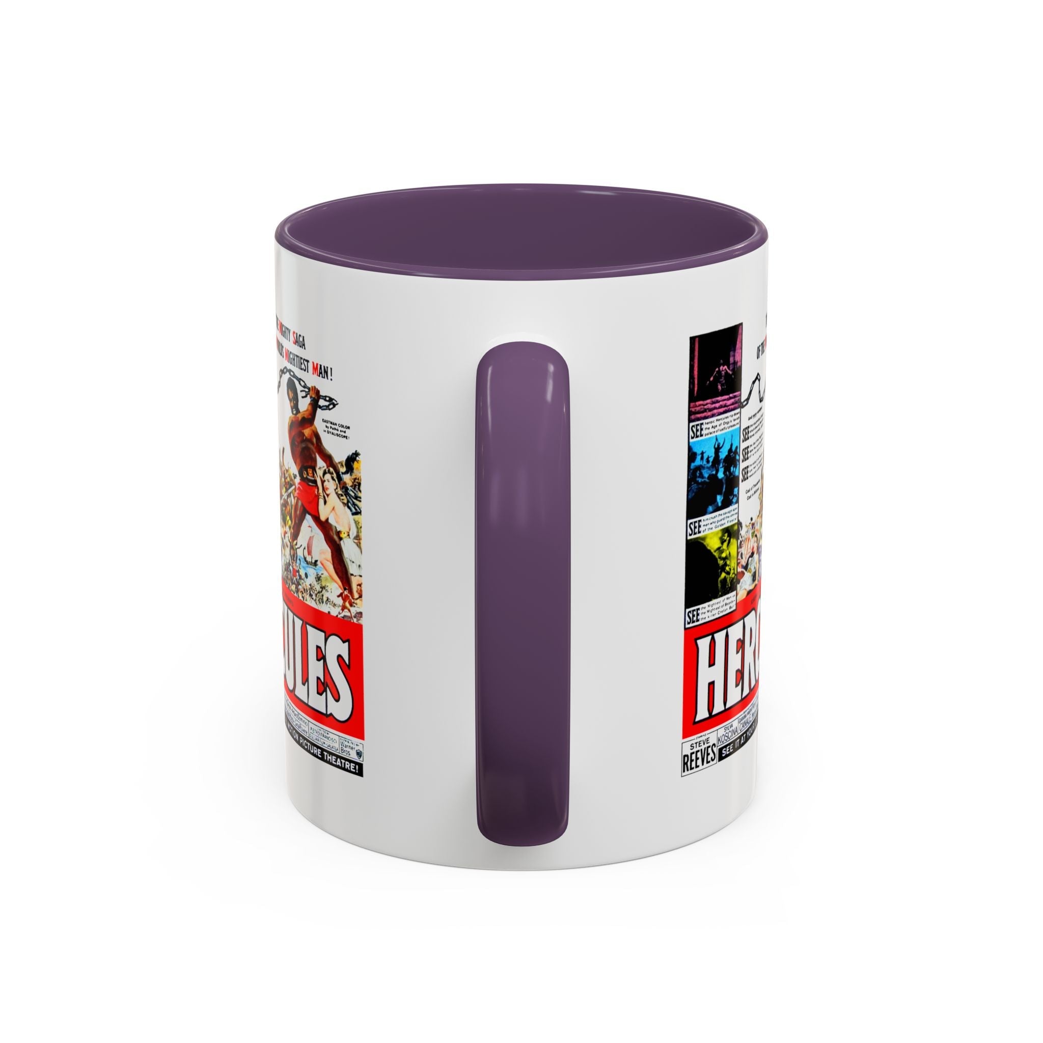 Cult Classic Movie Poster Art Accent Coffee Mug (11, 15oz) - Hercules 1958 - POPvault