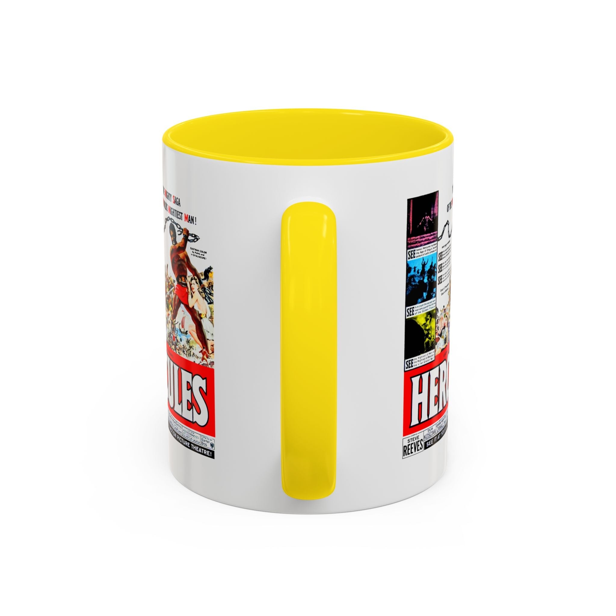 Cult Classic Movie Poster Art Accent Coffee Mug (11, 15oz) - Hercules 1958 - POPvault