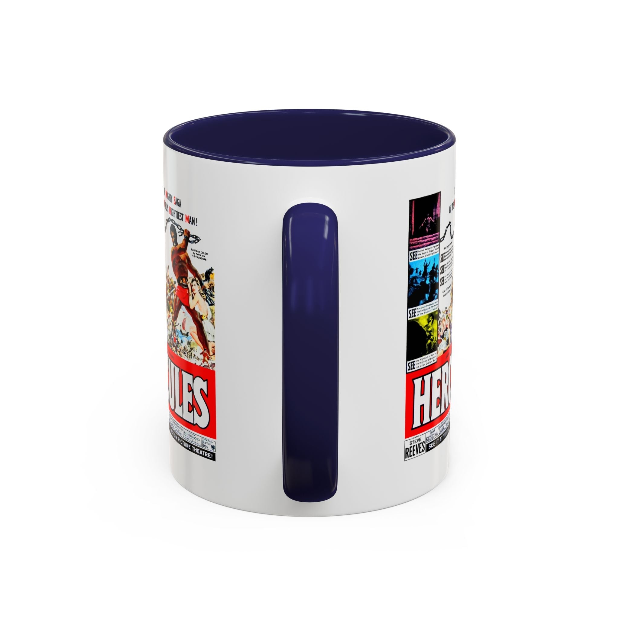 Cult Classic Movie Poster Art Accent Coffee Mug (11, 15oz) - Hercules 1958 - POPvault