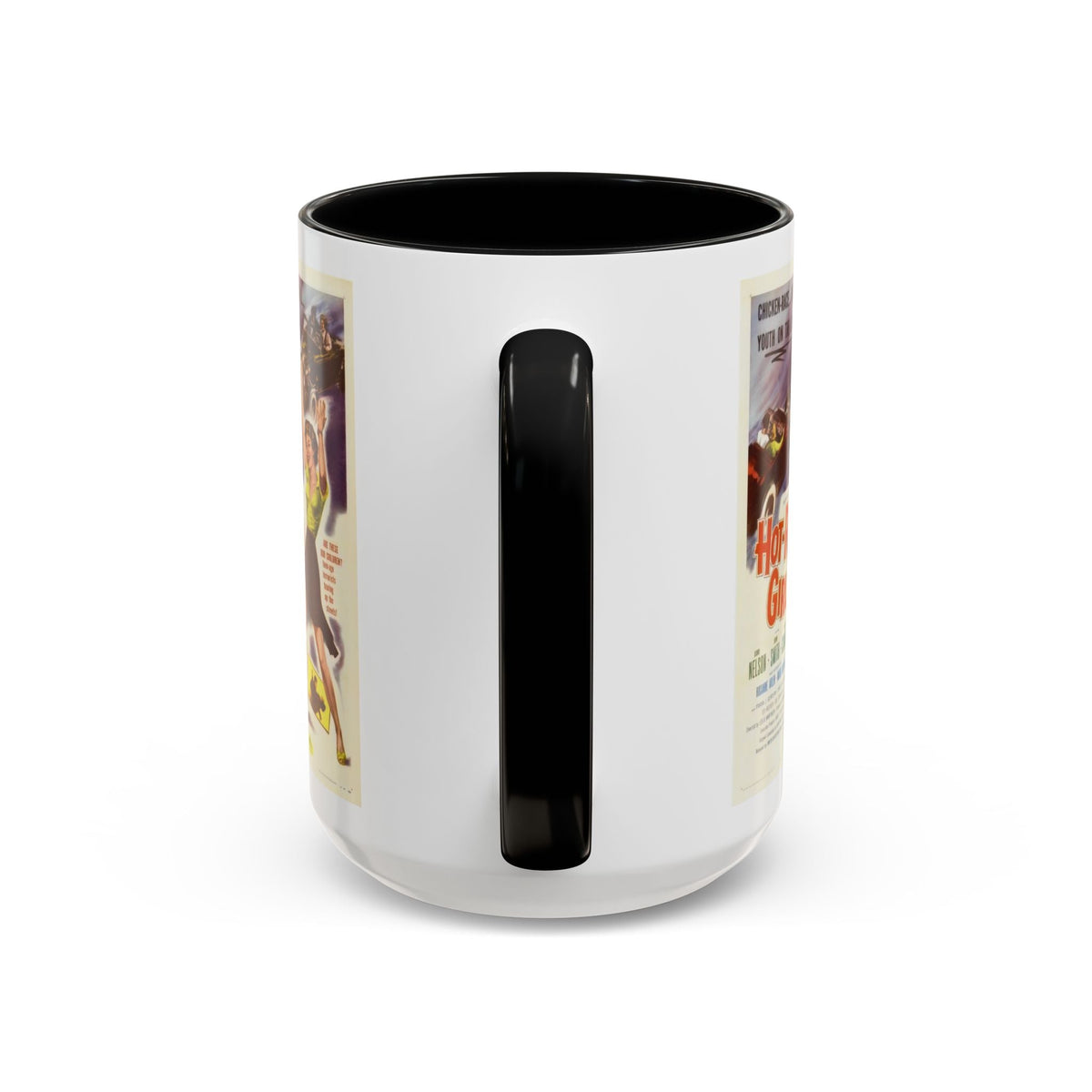 Cult Classic Movie Poster Art Accent Coffee Mug (11, 15oz) - Hot-Rod Girl 1956 - Mug