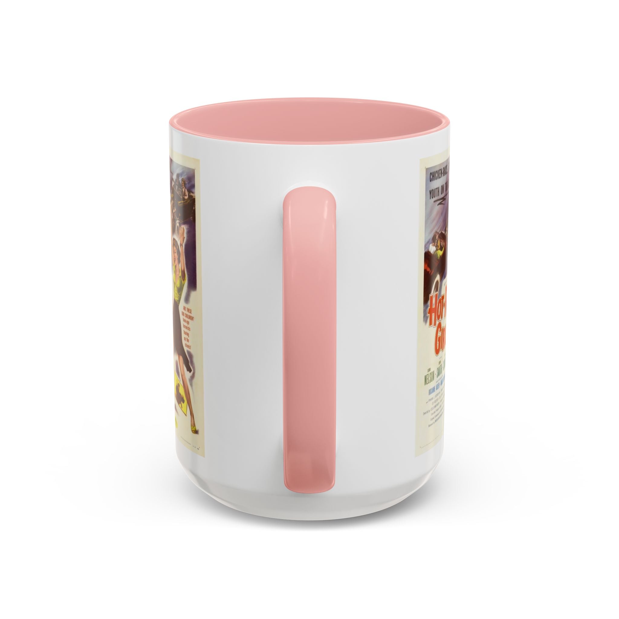 Cult Classic Movie Poster Art Accent Coffee Mug (11, 15oz) - Hot - Rod Girl 1956 - POPvault