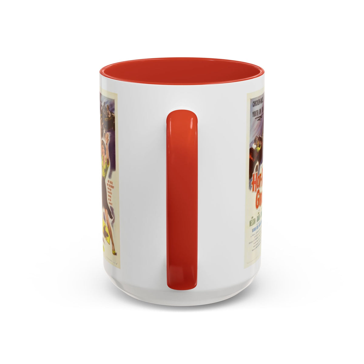 Cult Classic Movie Poster Art Accent Coffee Mug (11, 15oz) - Hot-Rod Girl 1956 - Mug