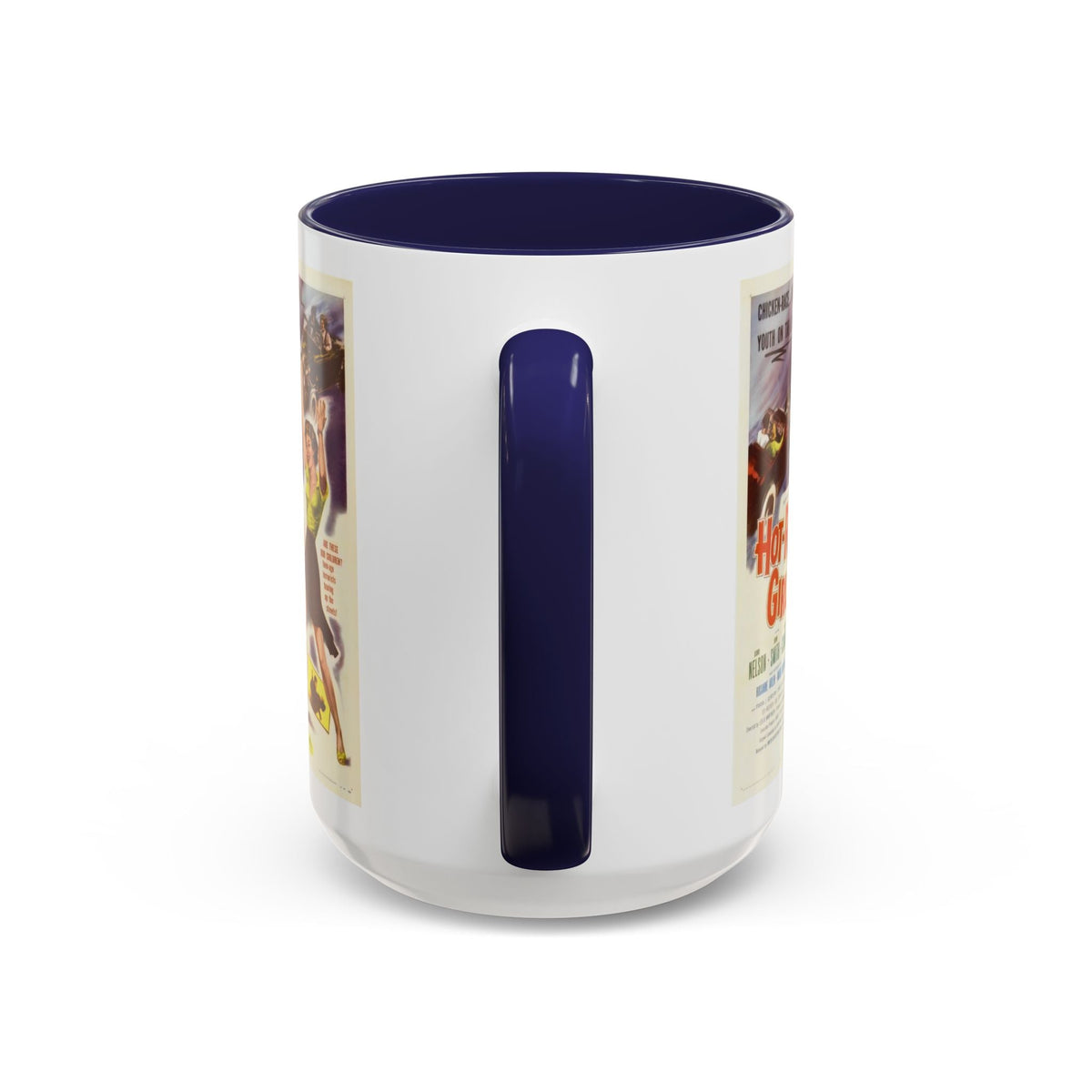 Cult Classic Movie Poster Art Accent Coffee Mug (11, 15oz) - Hot-Rod Girl 1956 - Mug