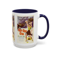 Cult Classic Movie Poster Art Accent Coffee Mug (11, 15oz) - Hot-Rod Girl 1956 - Mug