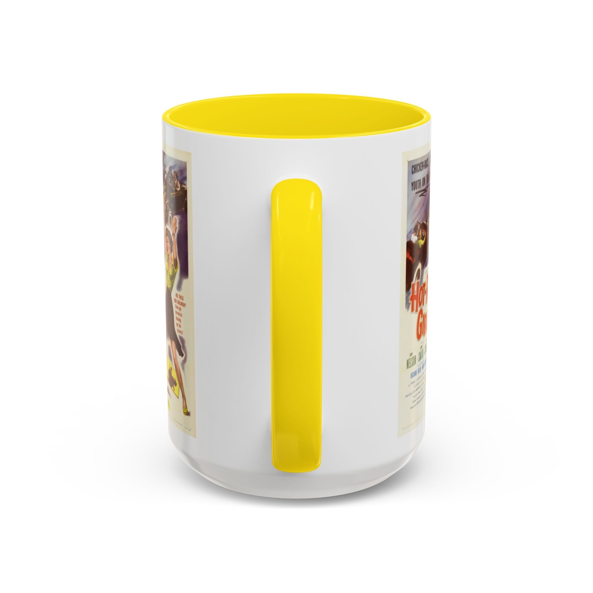 Cult Classic Movie Poster Art Accent Coffee Mug (11, 15oz) - Hot - Rod Girl 1956 - POPvault