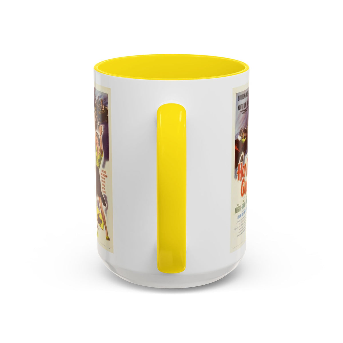 Cult Classic Movie Poster Art Accent Coffee Mug (11, 15oz) - Hot-Rod Girl 1956 - Mug
