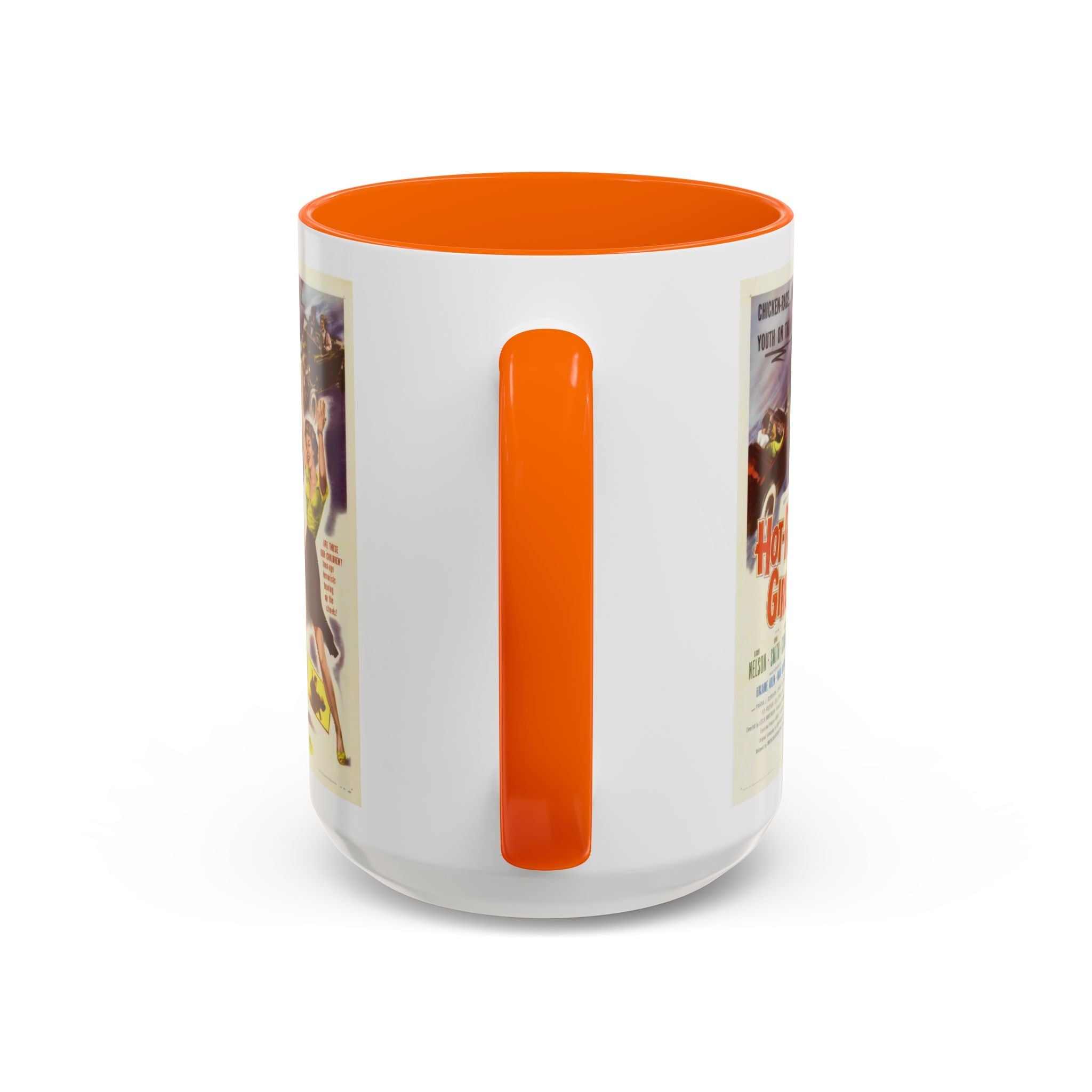 Cult Classic Movie Poster Art Accent Coffee Mug (11, 15oz) - Hot - Rod Girl 1956 - POPvault