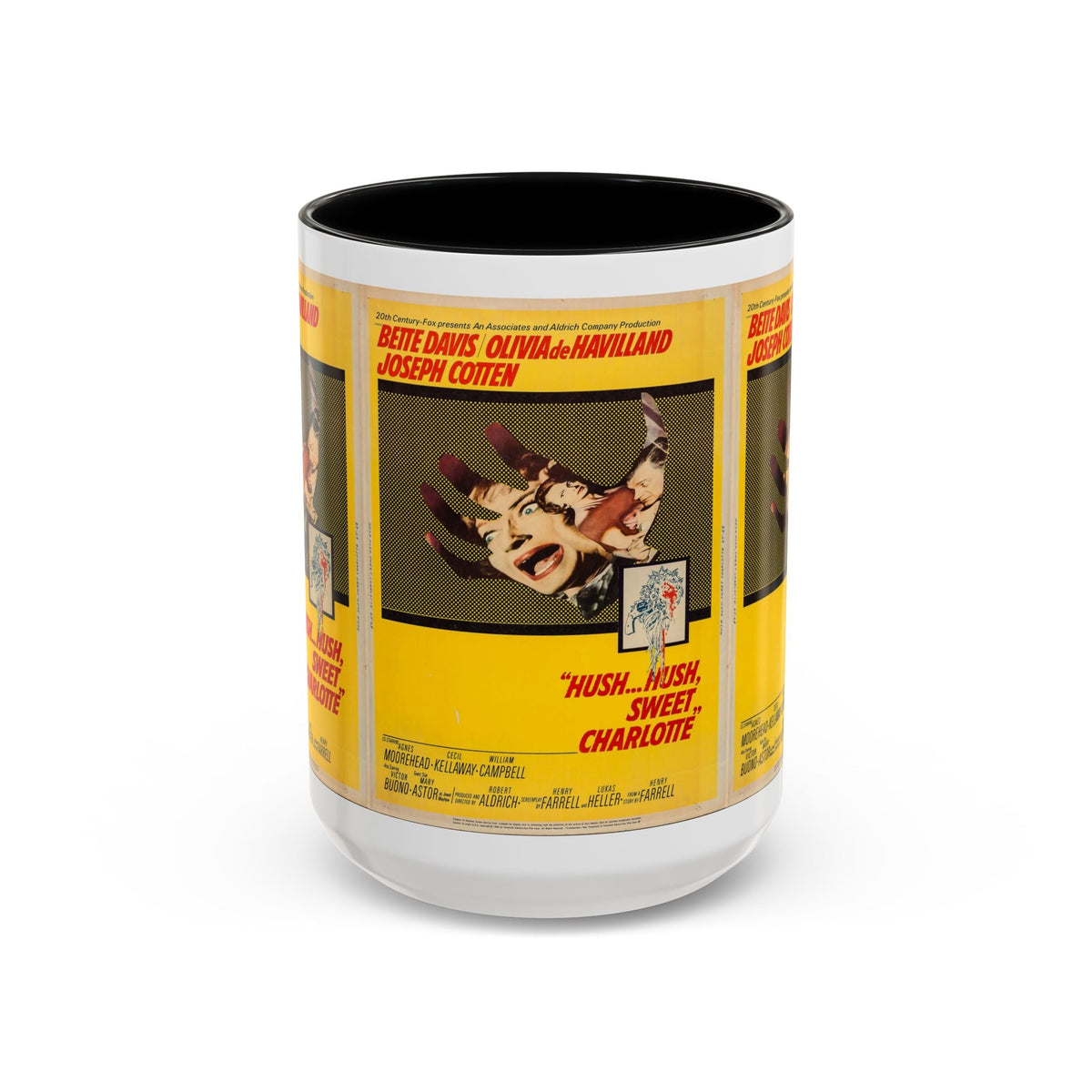 Cult Classic Movie Poster Art Accent Coffee Mug (11, 15oz) - Hush, Hush Sweet Charlotte 1964 - Mug