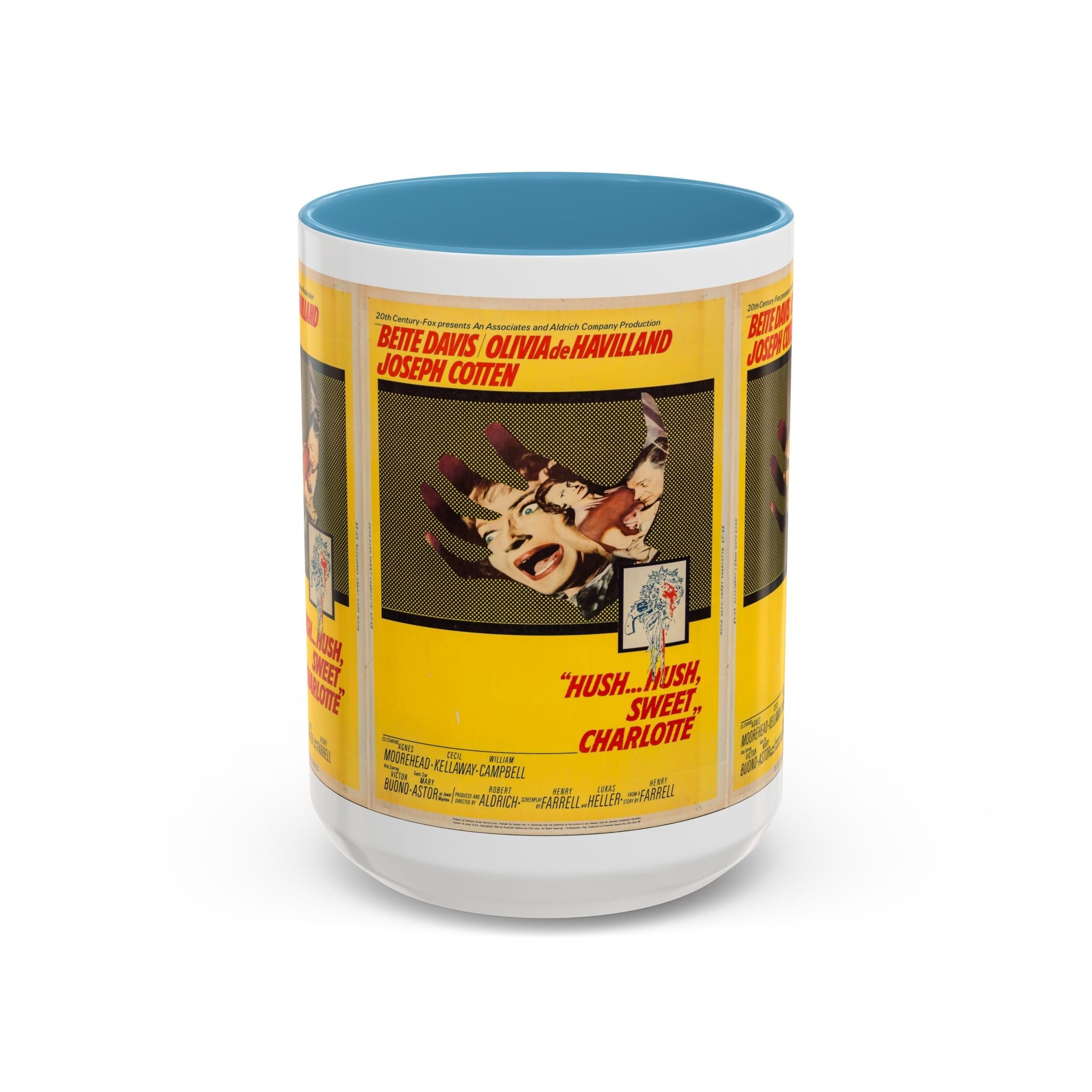 Cult Classic Movie Poster Art Accent Coffee Mug (11, 15oz) - Hush, Hush Sweet Charlotte 1964 - POPvault