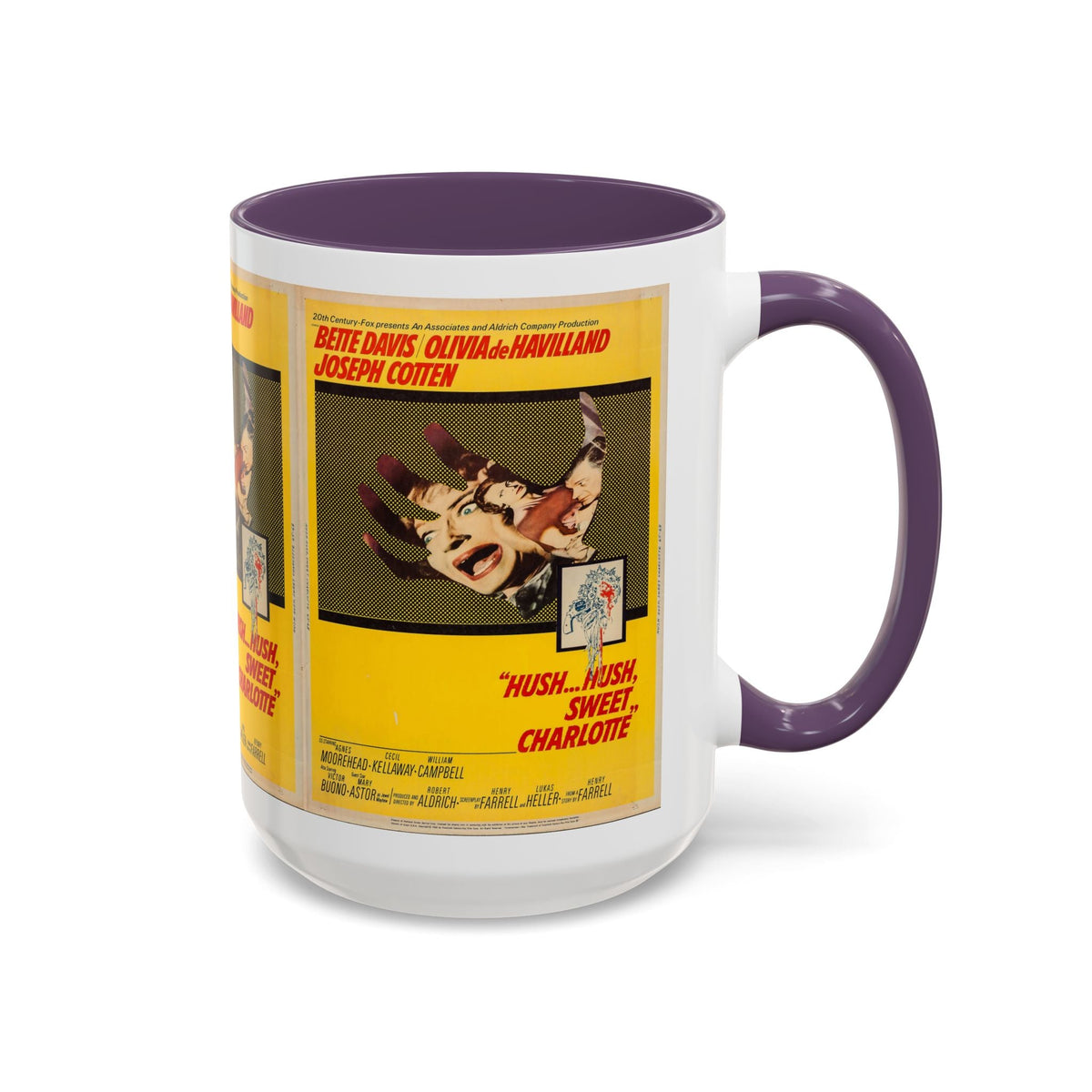Cult Classic Movie Poster Art Accent Coffee Mug (11, 15oz) - Hush, Hush Sweet Charlotte 1964 - Mug