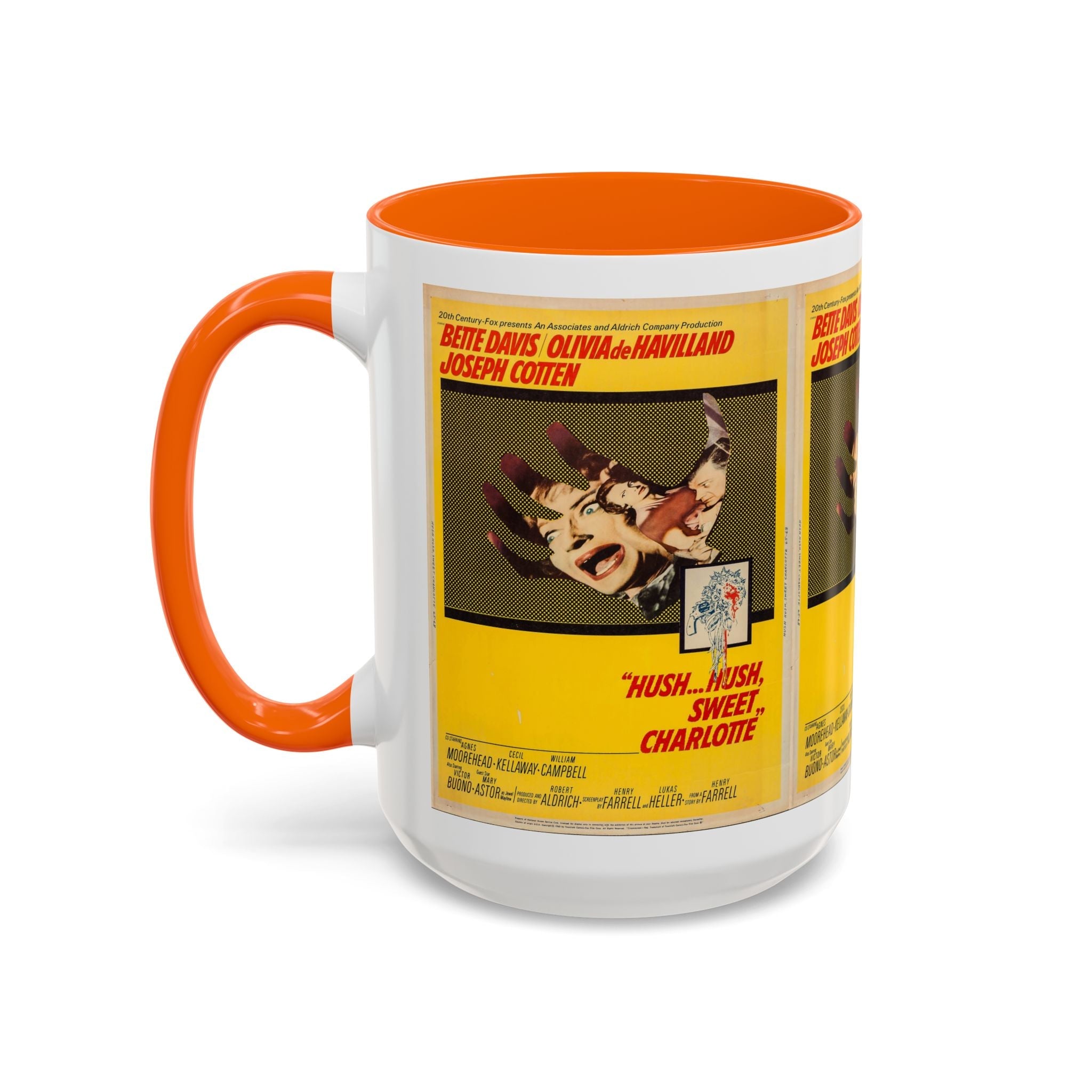 Cult Classic Movie Poster Art Accent Coffee Mug (11, 15oz) - Hush, Hush Sweet Charlotte 1964 - POPvault