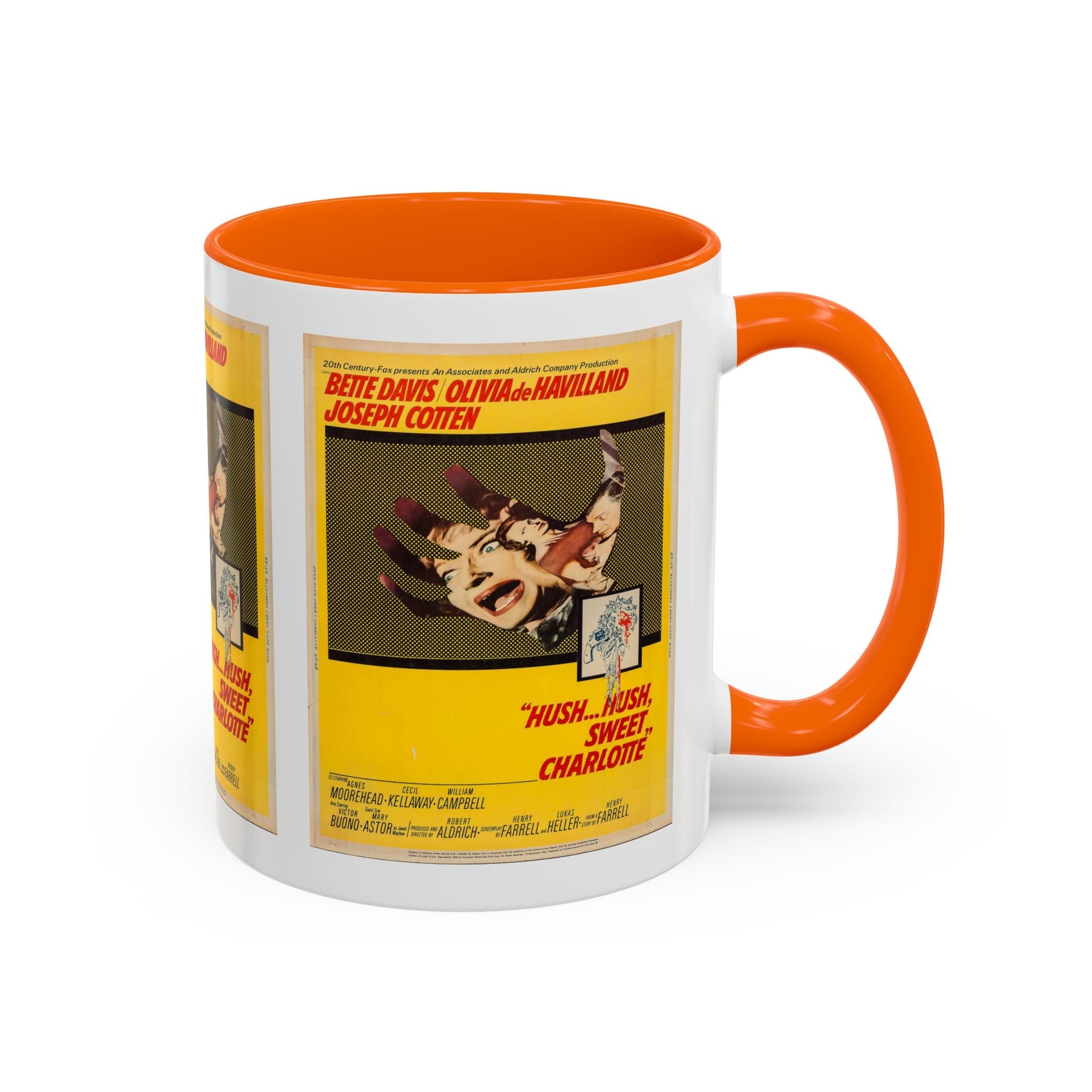 Cult Classic Movie Poster Art Accent Coffee Mug (11, 15oz) - Hush, Hush Sweet Charlotte 1964 - POPvault