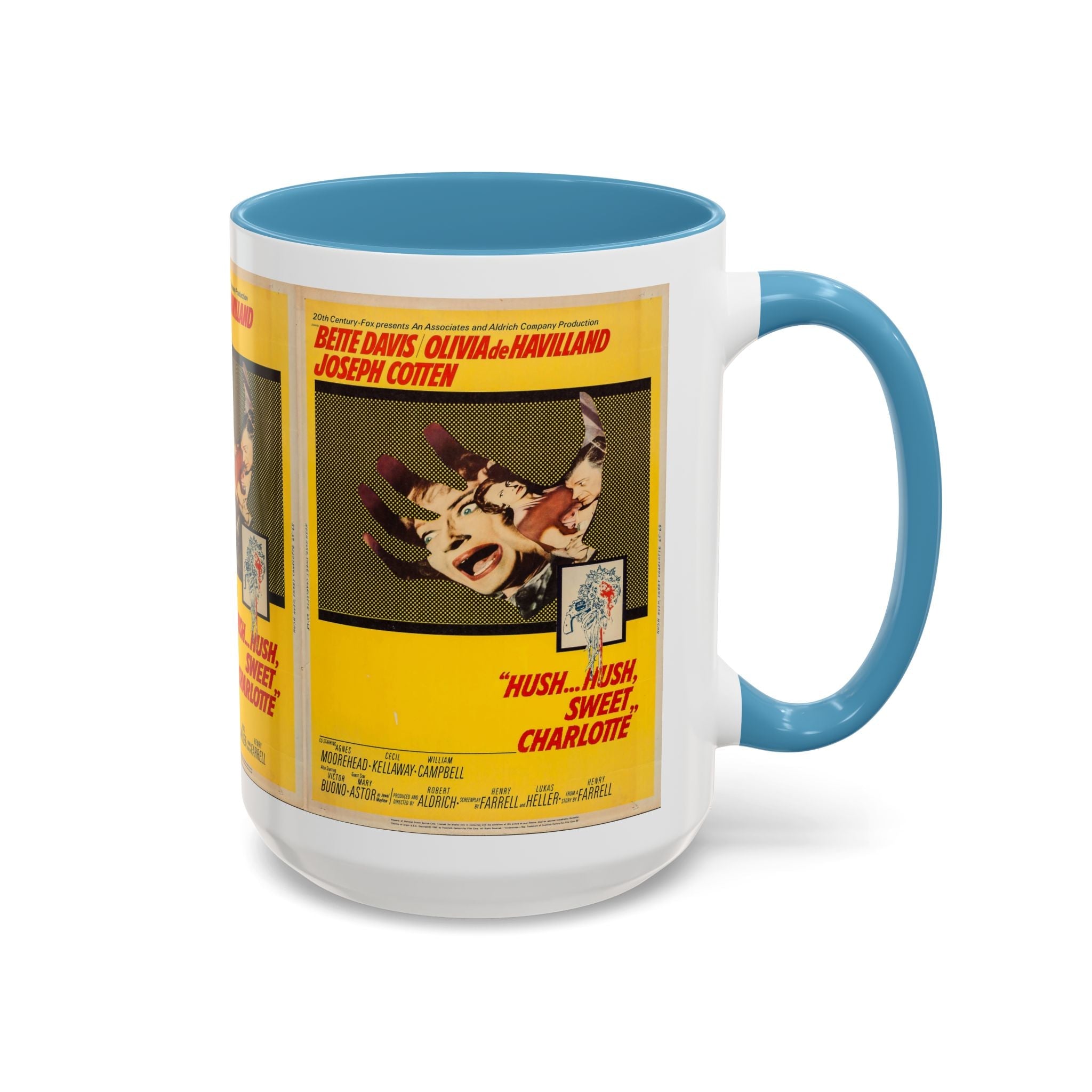 Cult Classic Movie Poster Art Accent Coffee Mug (11, 15oz) - Hush, Hush Sweet Charlotte 1964 - POPvault