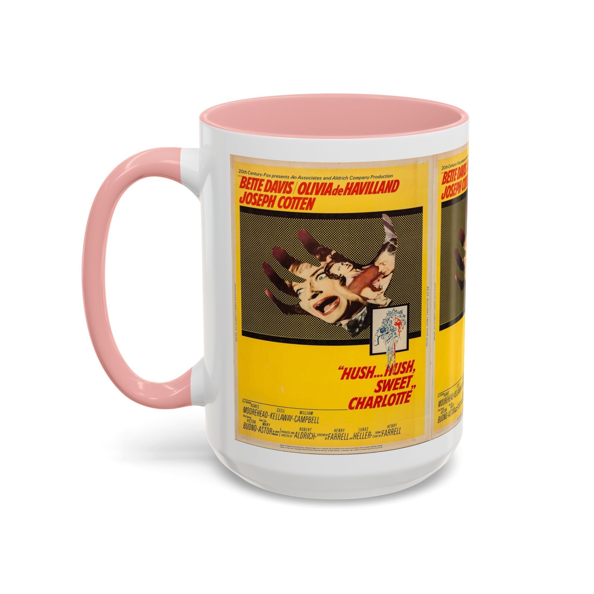 Cult Classic Movie Poster Art Accent Coffee Mug (11, 15oz) - Hush, Hush Sweet Charlotte 1964 - POPvault
