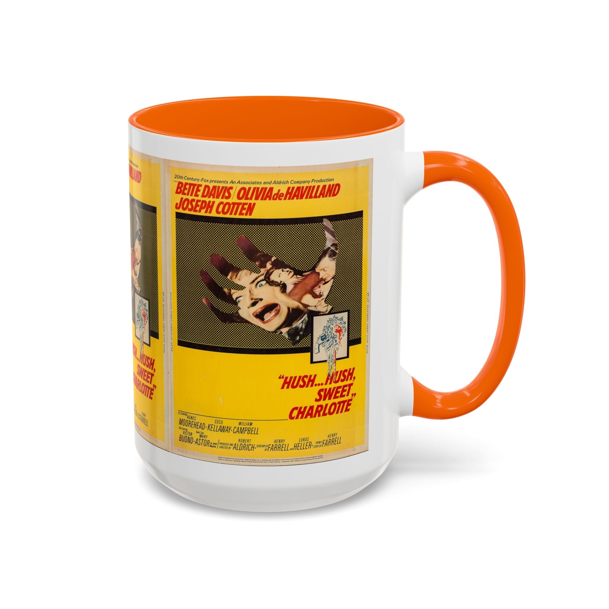 Cult Classic Movie Poster Art Accent Coffee Mug (11, 15oz) - Hush, Hush Sweet Charlotte 1964 - POPvault