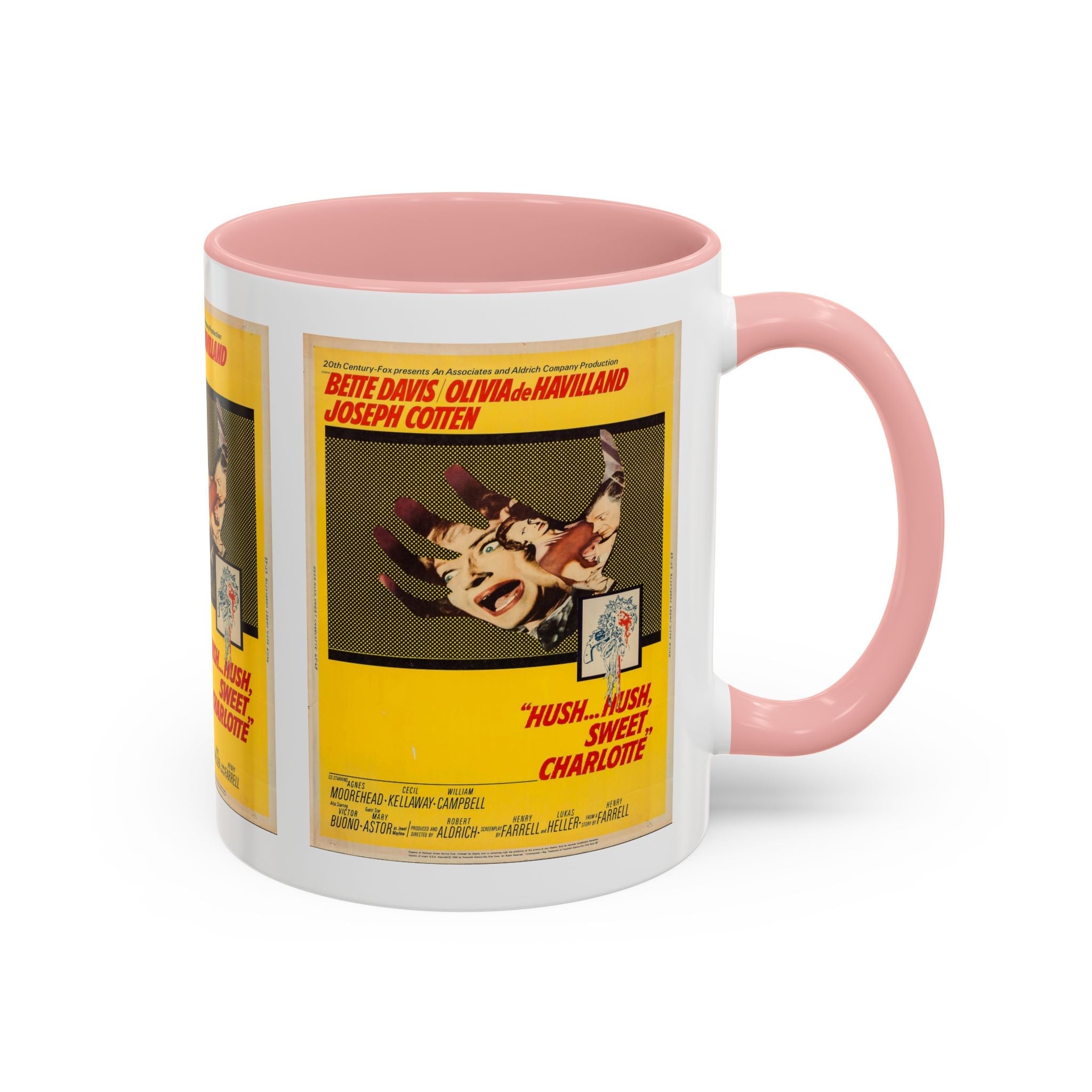 Cult Classic Movie Poster Art Accent Coffee Mug (11, 15oz) - Hush, Hush Sweet Charlotte 1964 - POPvault