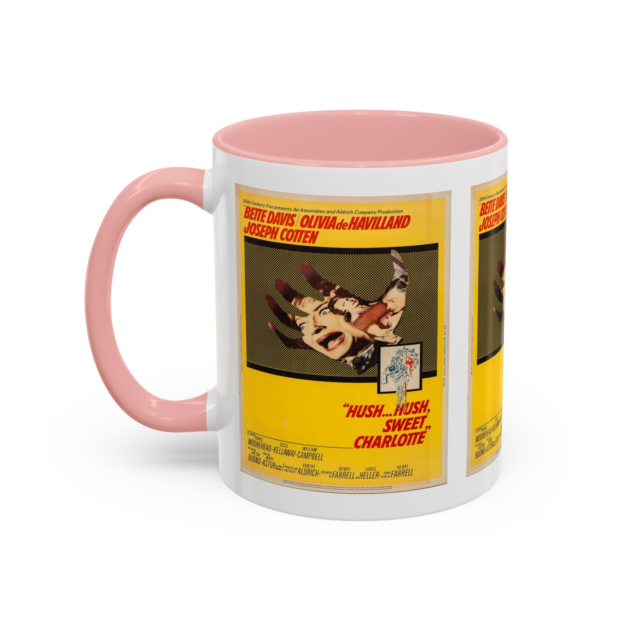 Cult Classic Movie Poster Art Accent Coffee Mug (11, 15oz) - Hush, Hush Sweet Charlotte 1964 - POPvault