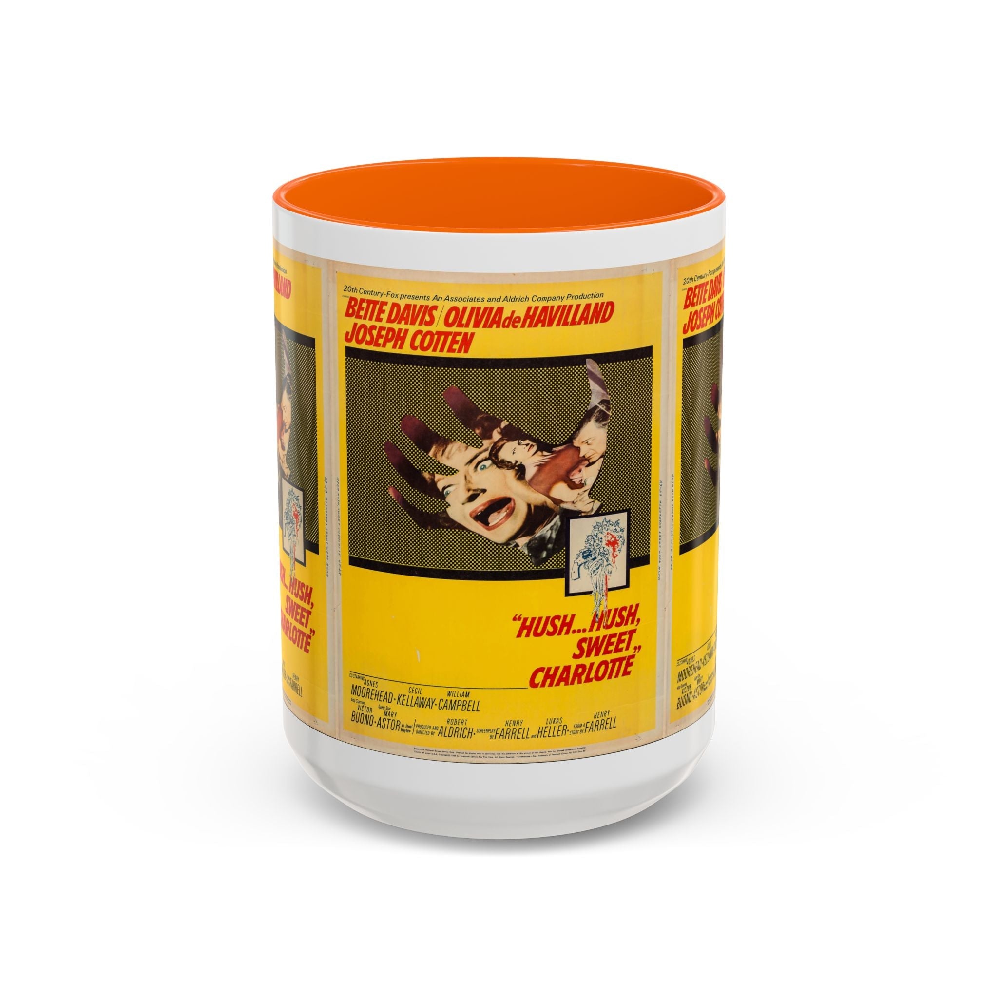 Cult Classic Movie Poster Art Accent Coffee Mug (11, 15oz) - Hush, Hush Sweet Charlotte 1964 - POPvault