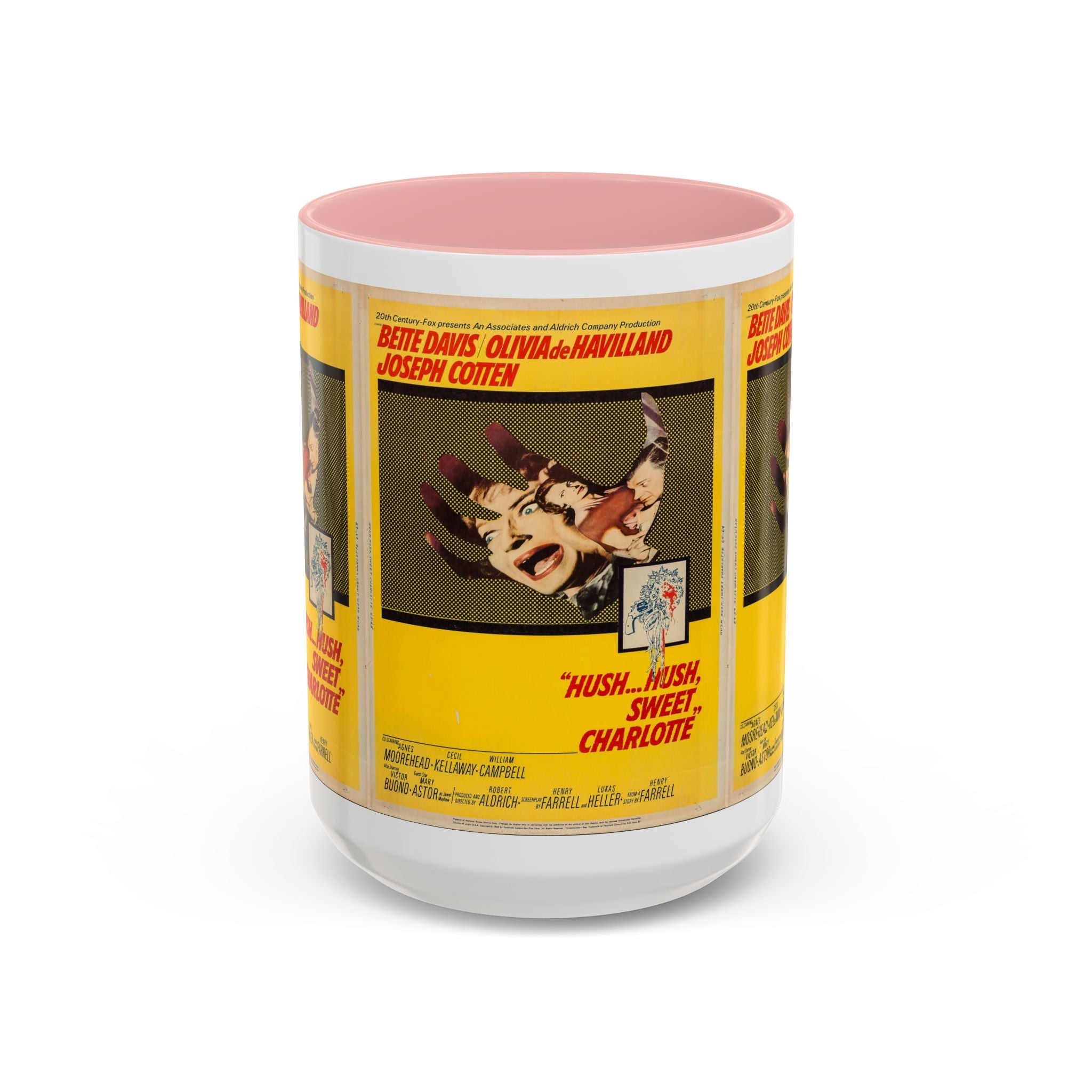 Cult Classic Movie Poster Art Accent Coffee Mug (11, 15oz) - Hush, Hush Sweet Charlotte 1964 - POPvault