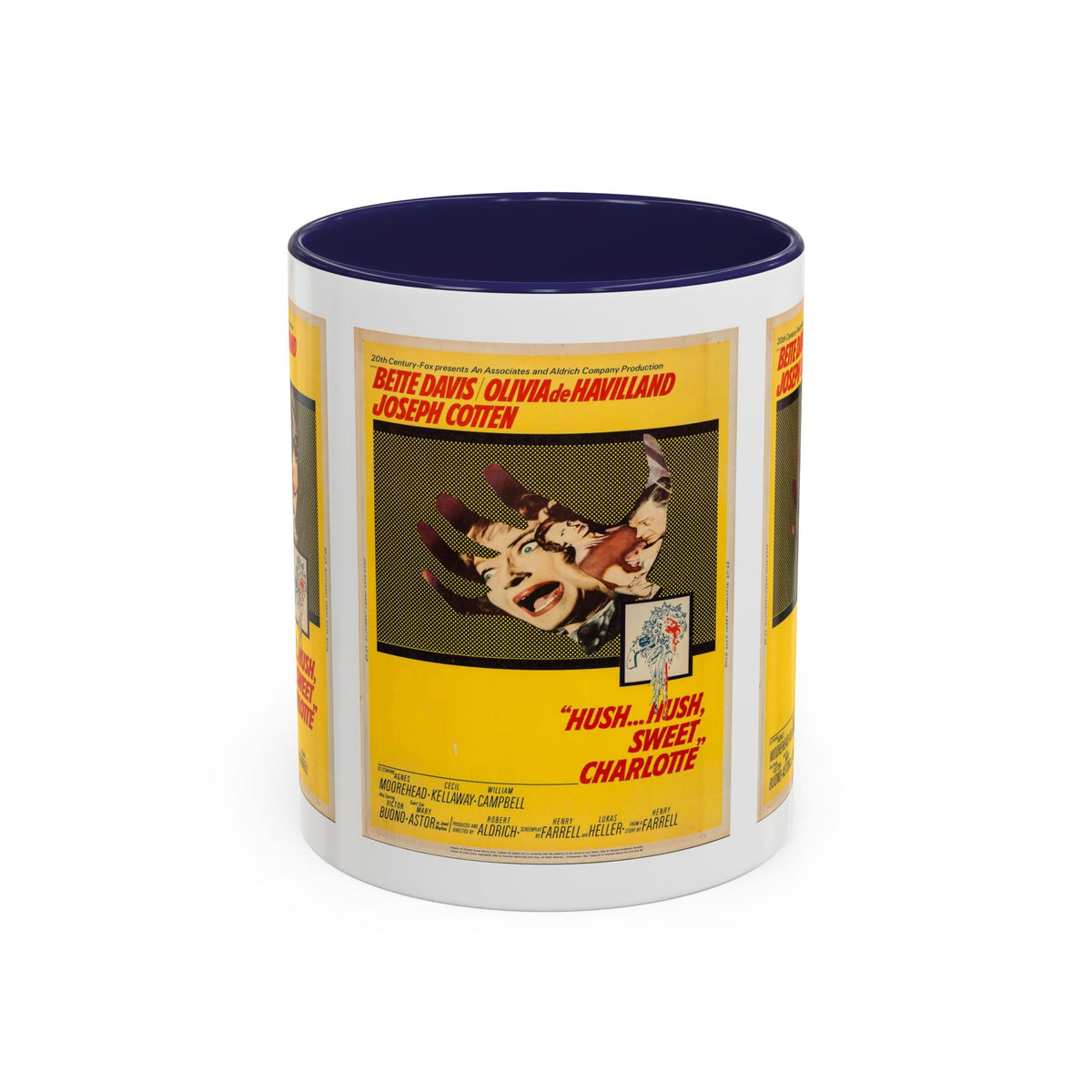 Cult Classic Movie Poster Art Accent Coffee Mug (11, 15oz) - Hush, Hush Sweet Charlotte 1964 - Mug
