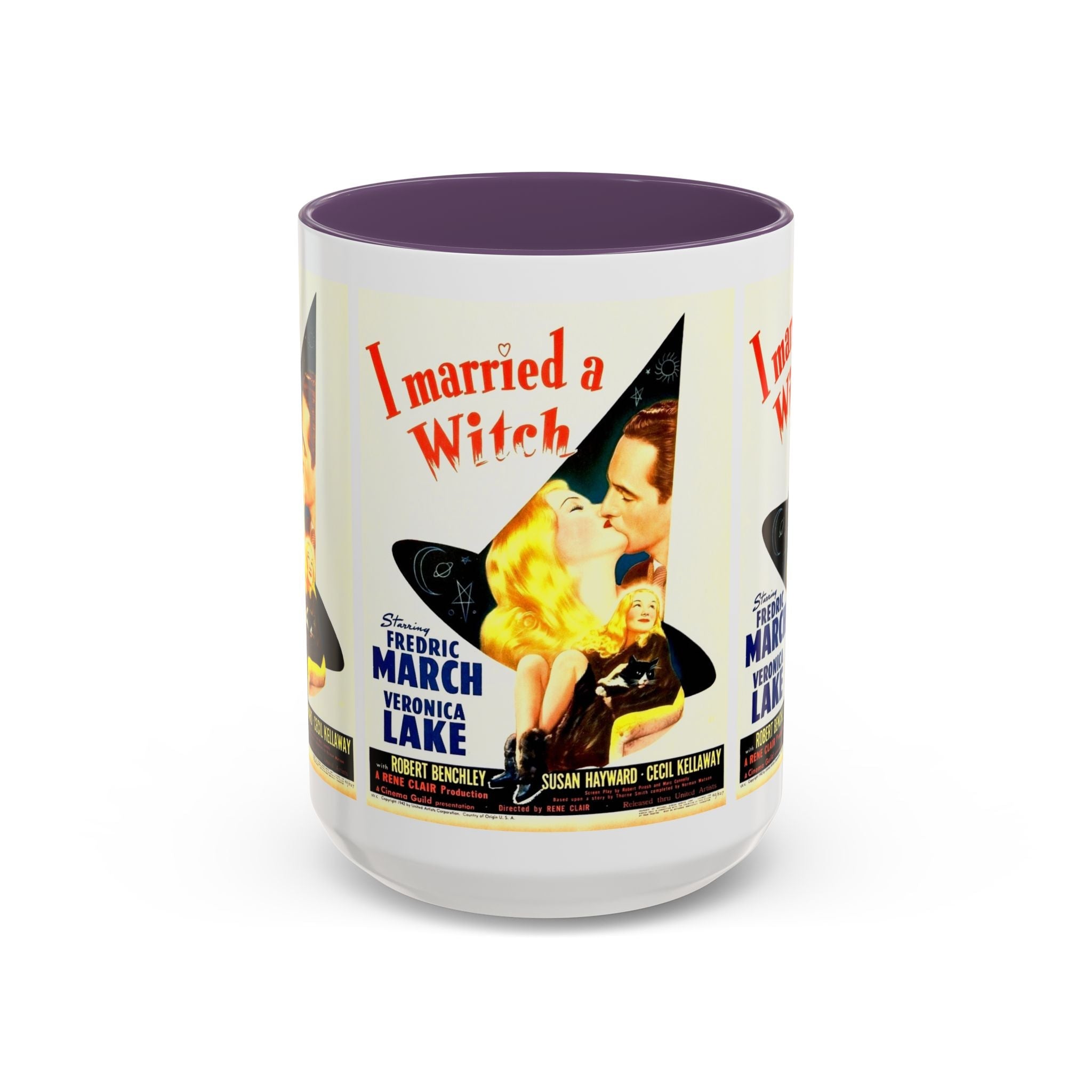 Cult Classic Movie Poster Art Accent Coffee Mug (11, 15oz) - I Married A Witch 1942 - POPvault