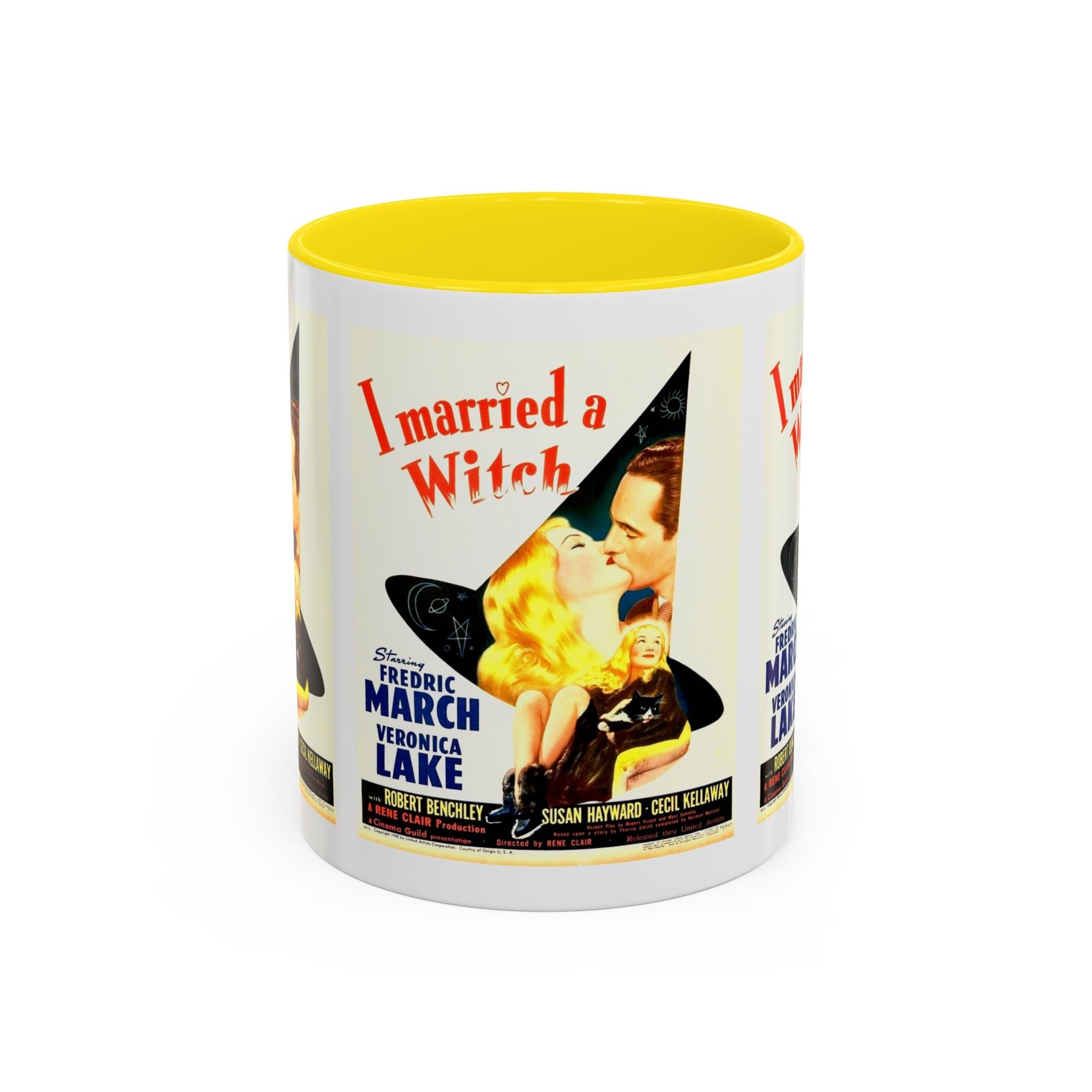 Cult Classic Movie Poster Art Accent Coffee Mug (11, 15oz) - I Married A Witch 1942 - POPvault