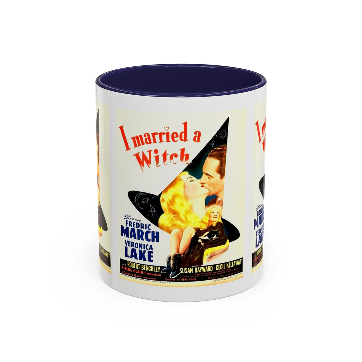 Cult Classic Movie Poster Art Accent Coffee Mug (11, 15oz) - I Married A Witch 1942 - Mug