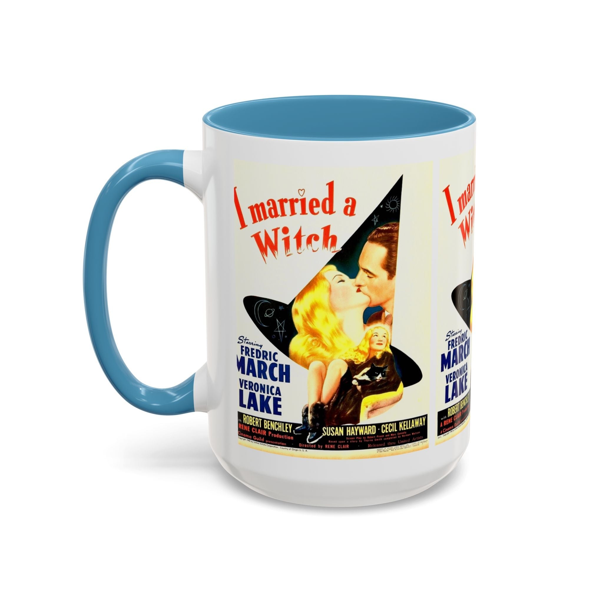 Cult Classic Movie Poster Art Accent Coffee Mug (11, 15oz) - I Married A Witch 1942 - POPvault