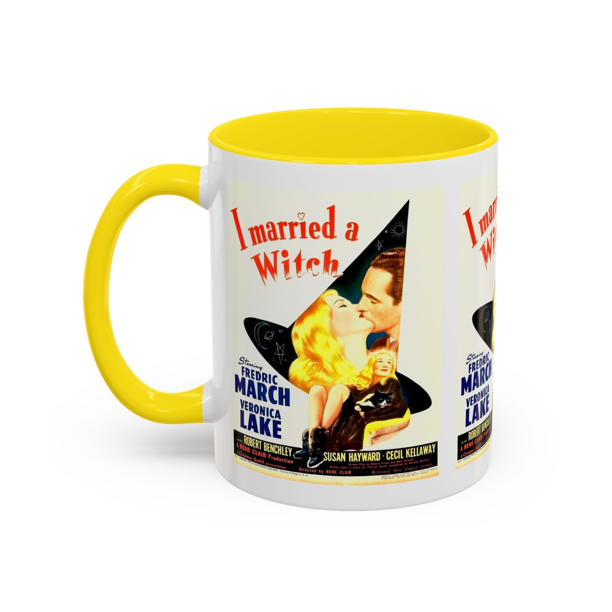 Cult Classic Movie Poster Art Accent Coffee Mug (11, 15oz) - I Married A Witch 1942 - POPvault