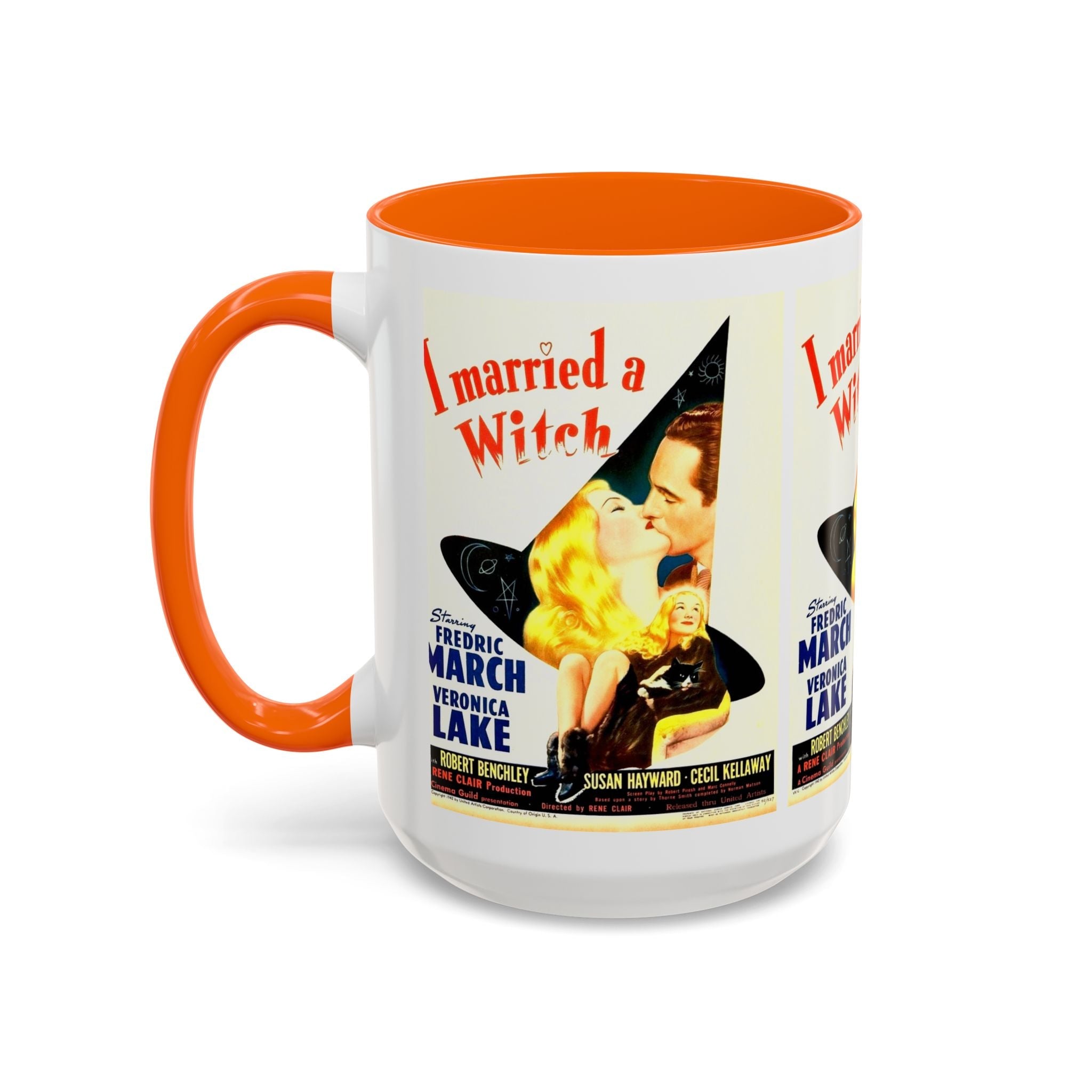 Cult Classic Movie Poster Art Accent Coffee Mug (11, 15oz) - I Married A Witch 1942 - POPvault