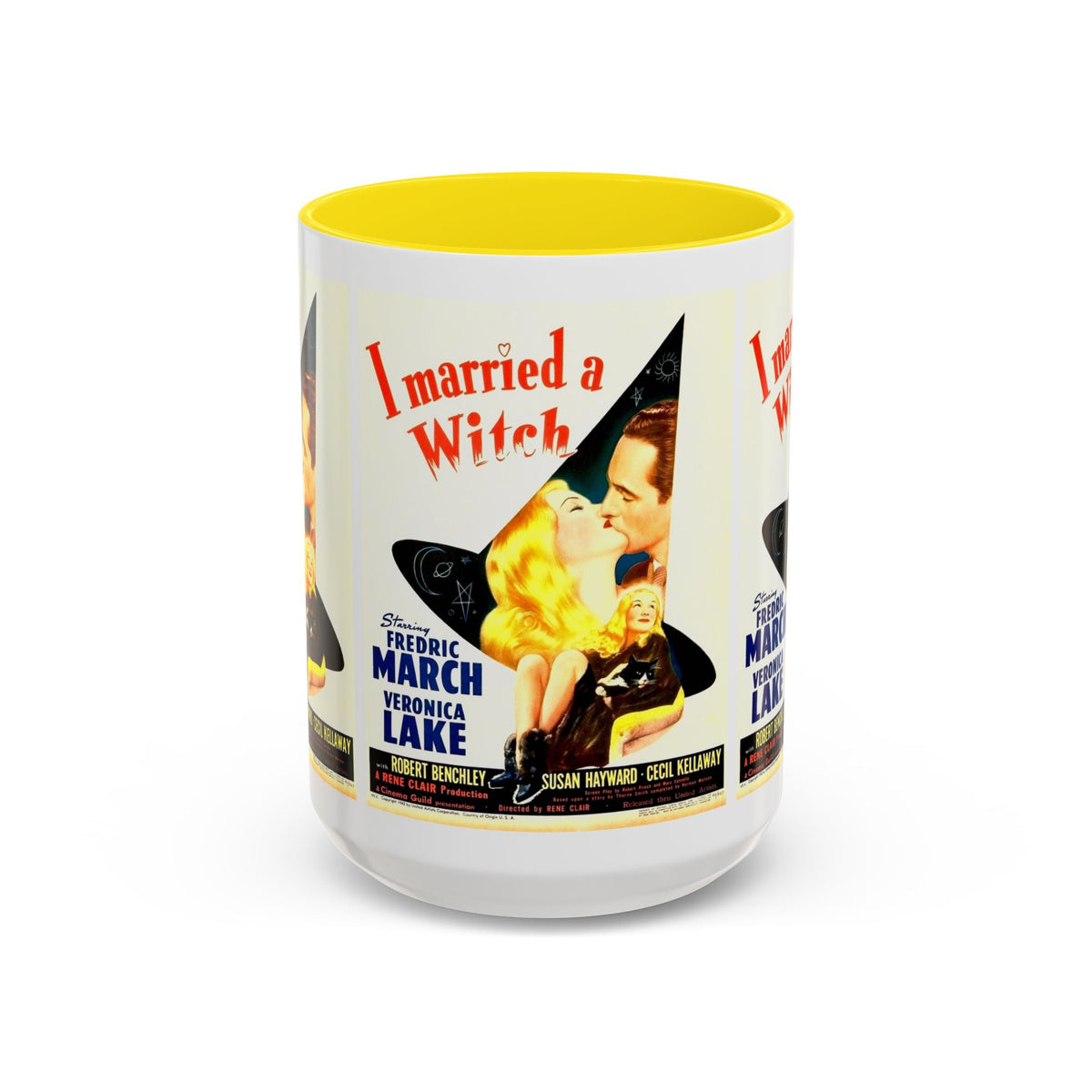 Cult Classic Movie Poster Art Accent Coffee Mug (11, 15oz) - I Married A Witch 1942 - Mug