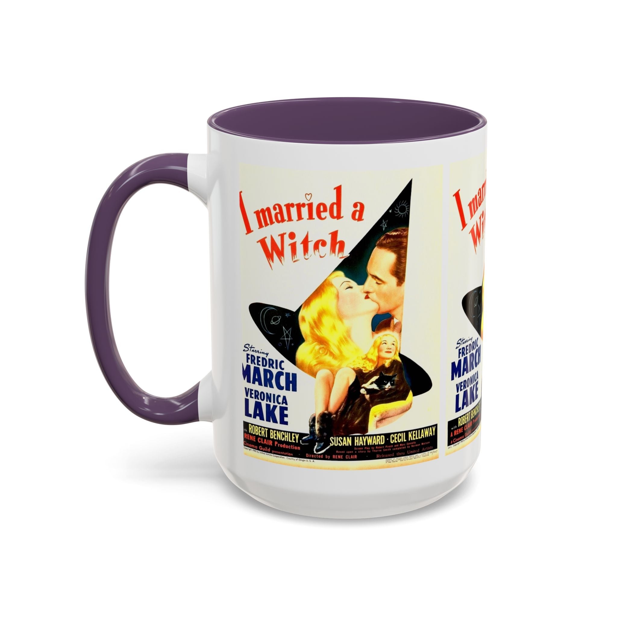 Cult Classic Movie Poster Art Accent Coffee Mug (11, 15oz) - I Married A Witch 1942 - POPvault