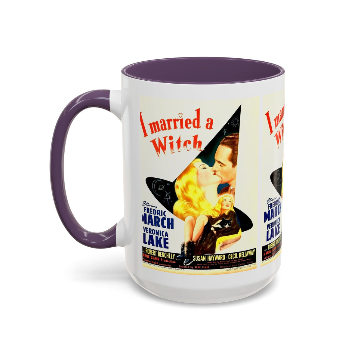 Cult Classic Movie Poster Art Accent Coffee Mug (11, 15oz) - I Married A Witch 1942 - Mug