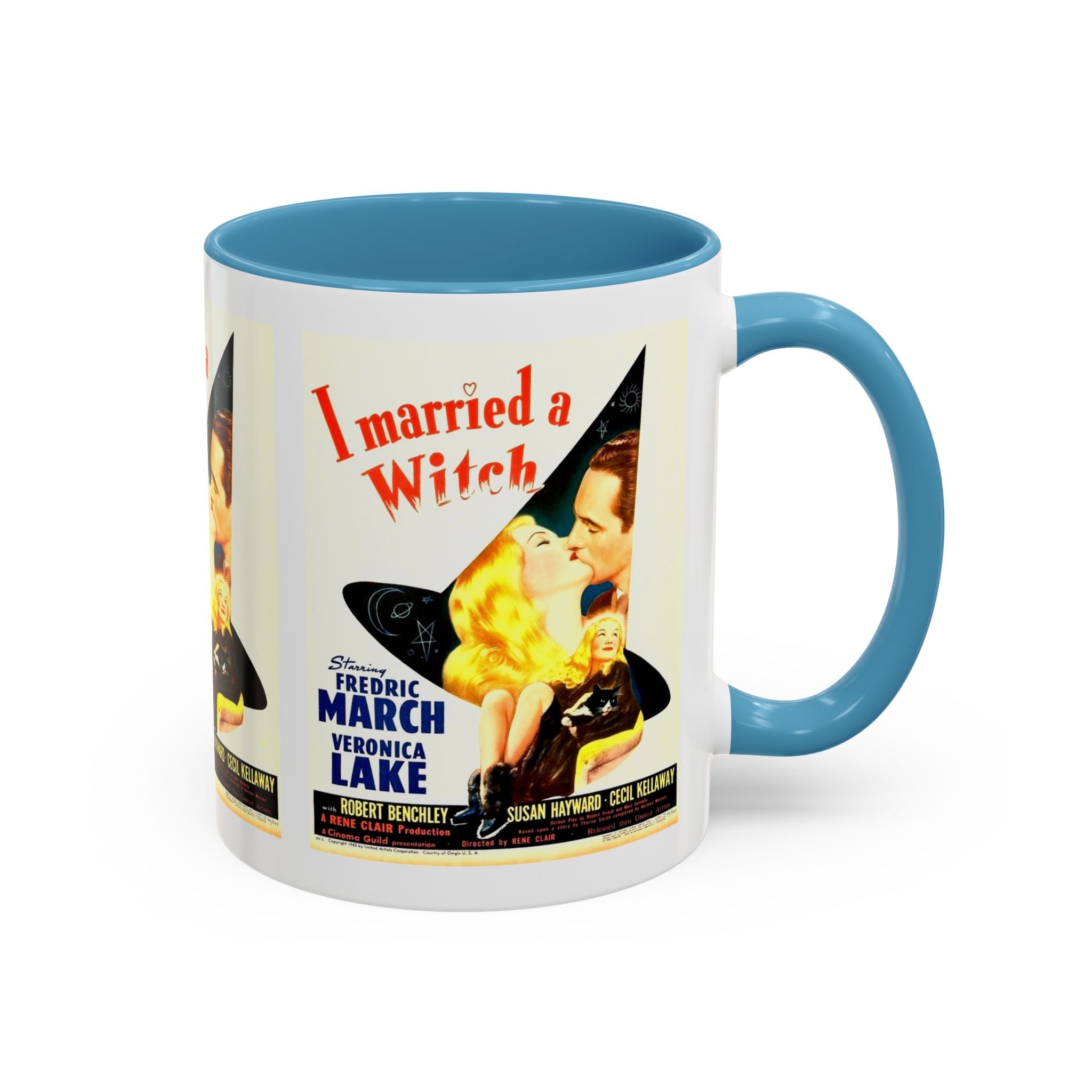 Cult Classic Movie Poster Art Accent Coffee Mug (11, 15oz) - I Married A Witch 1942 - POPvault