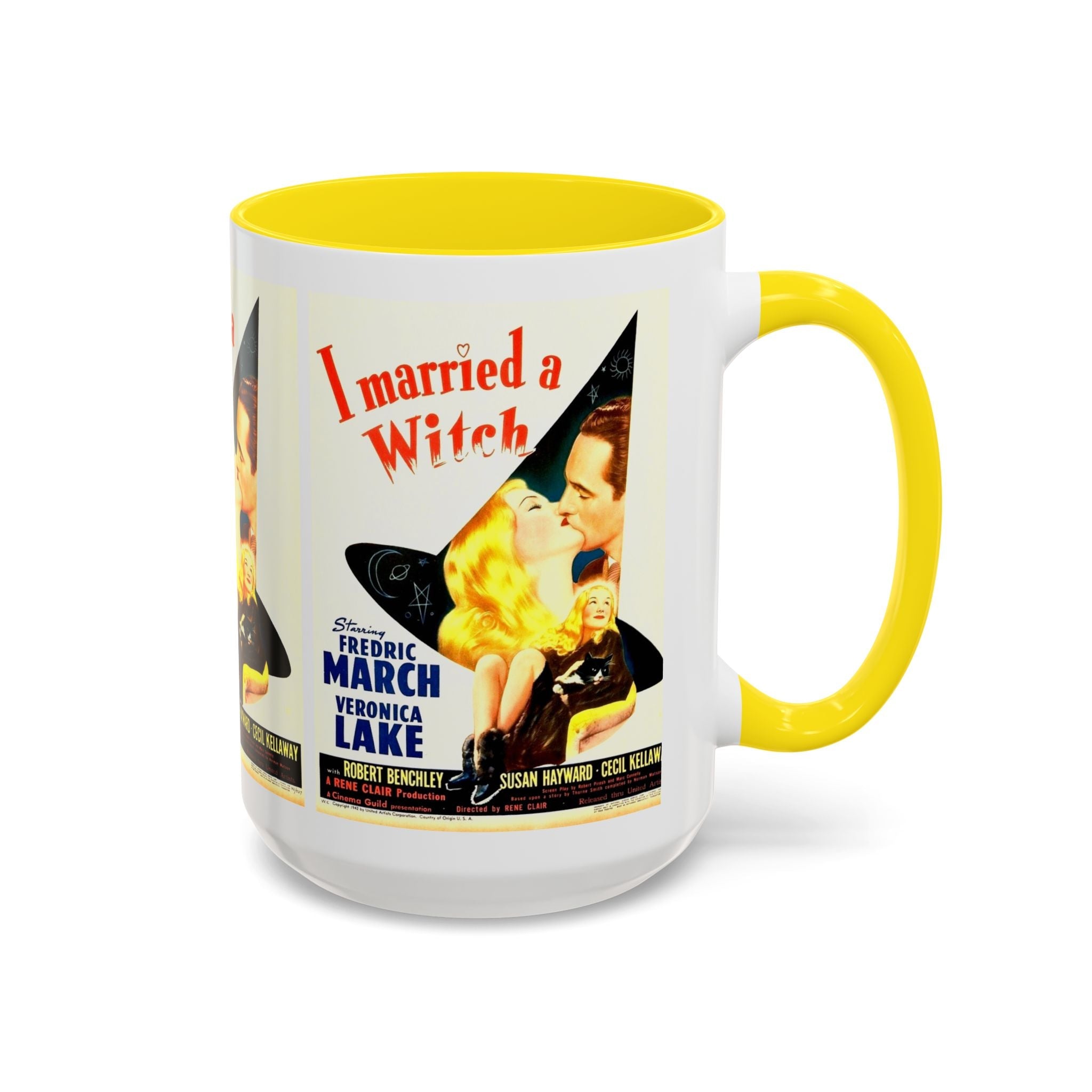 Cult Classic Movie Poster Art Accent Coffee Mug (11, 15oz) - I Married A Witch 1942 - POPvault