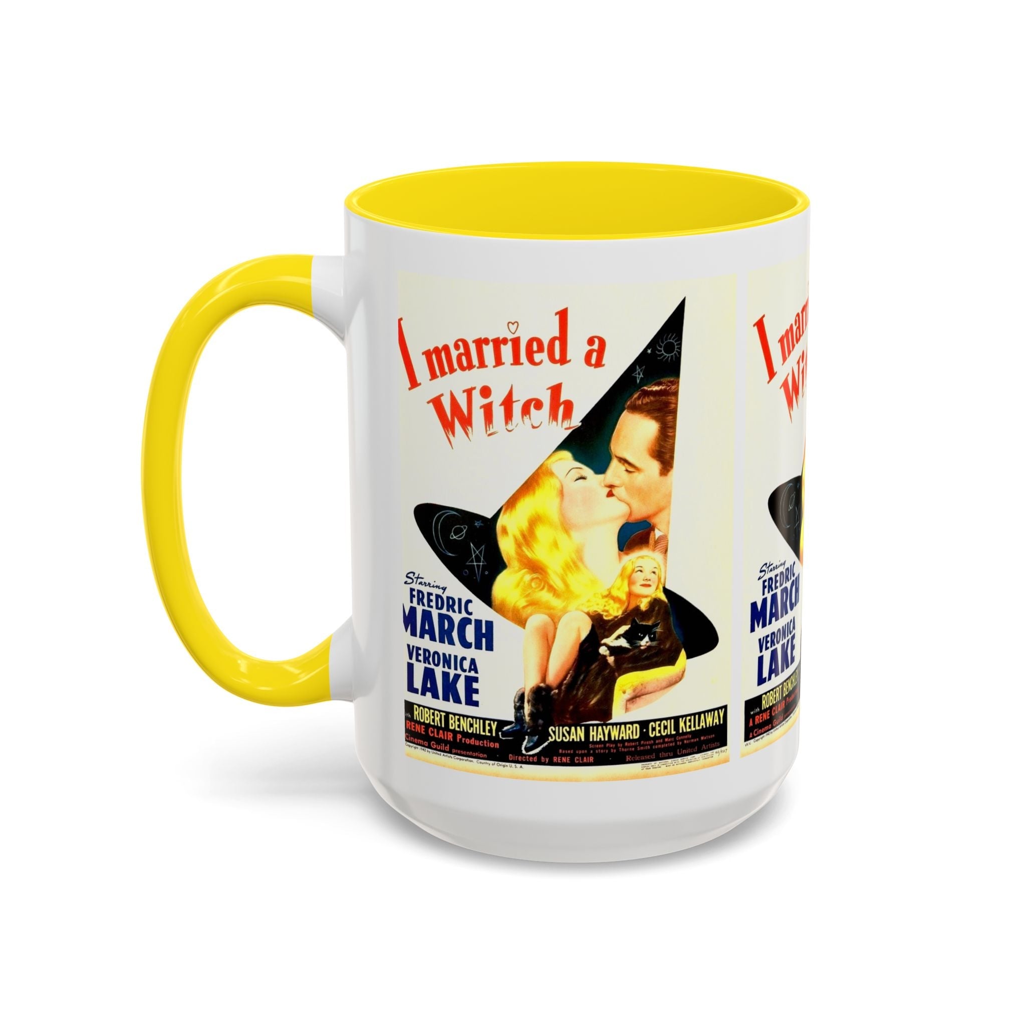 Cult Classic Movie Poster Art Accent Coffee Mug (11, 15oz) - I Married A Witch 1942 - POPvault